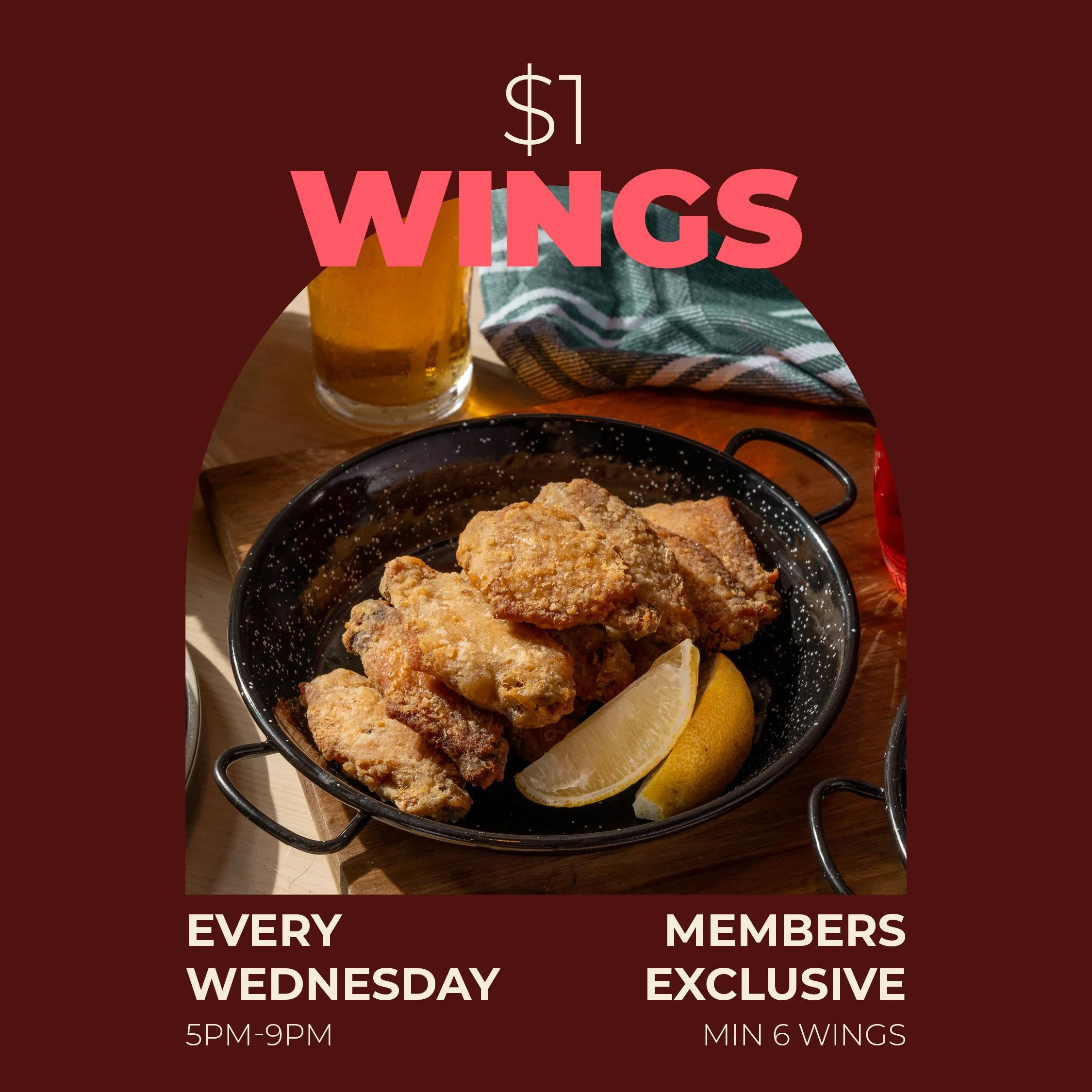 $1 WINGS