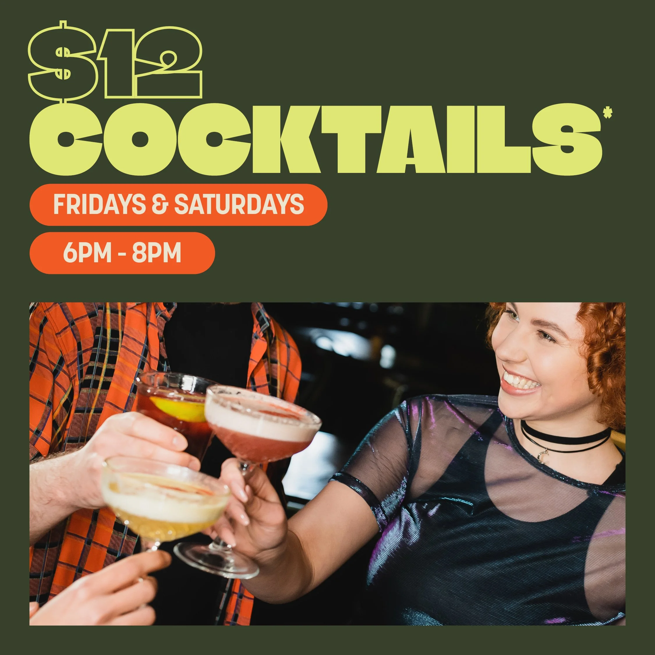 $12 COCKTAILS
