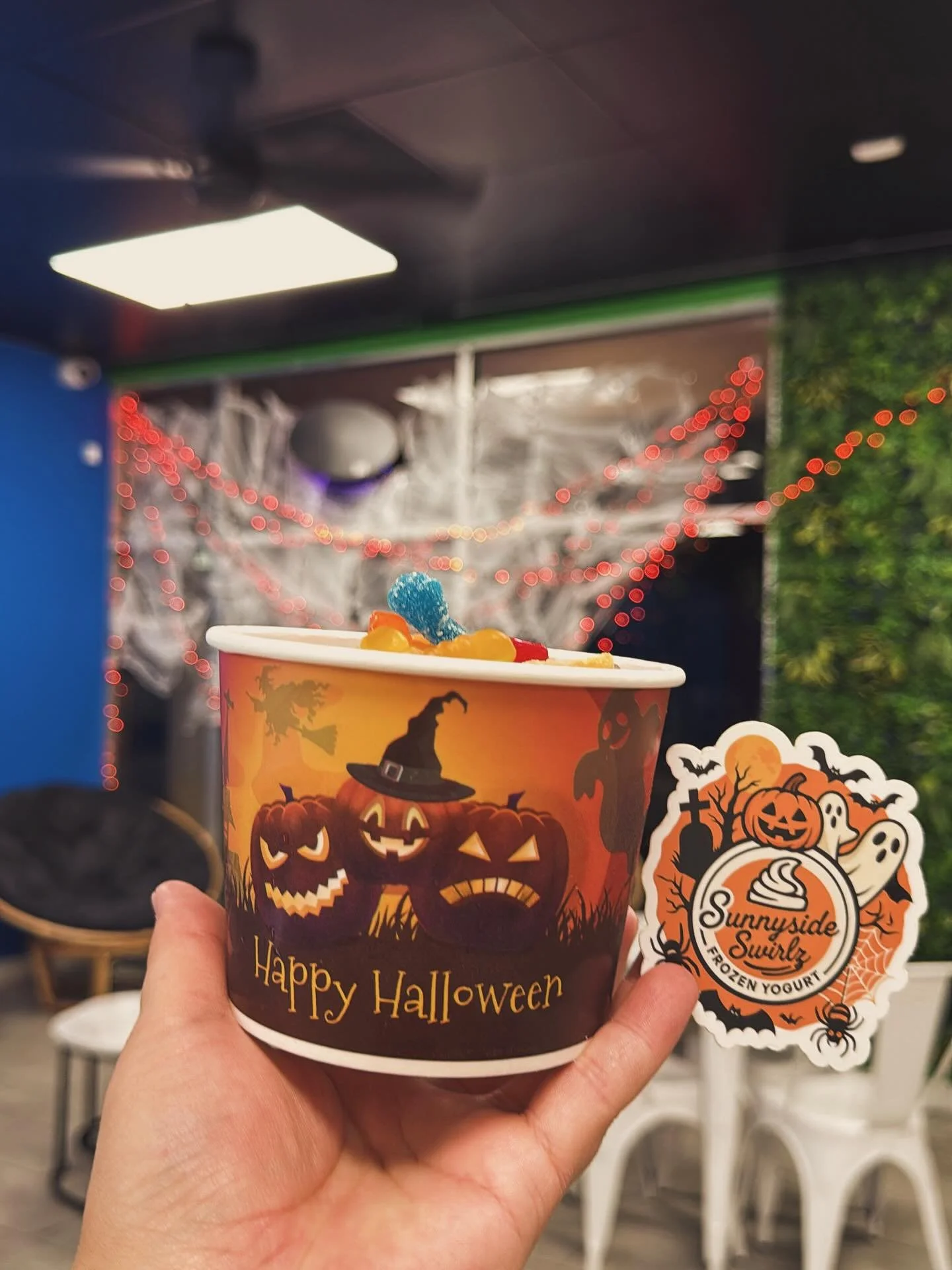 🎃👻 Halloween is here at Sunnyside Swirlz Frozen Yogurt! 🍦✨
Grab a spooky cup of your favorite froyo and top it off with all the treats you love 🍬🕷️

📍 5247 E. Kings Canyon Rd. Suite 101 Fresno, CA 93727

#SunnysideSwirlz #FrozenYogurt #HappyHal