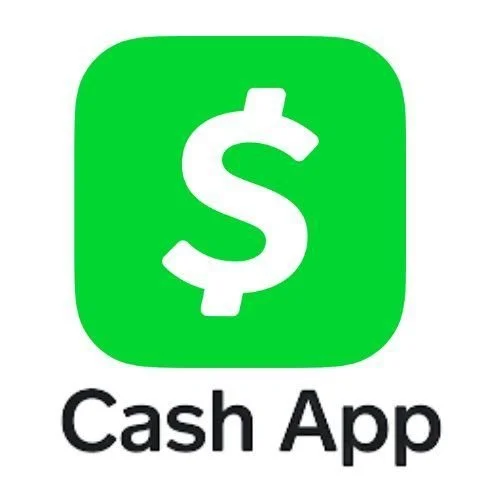 Green square icon with a white dollar sign, and the text 'Cash App' below.