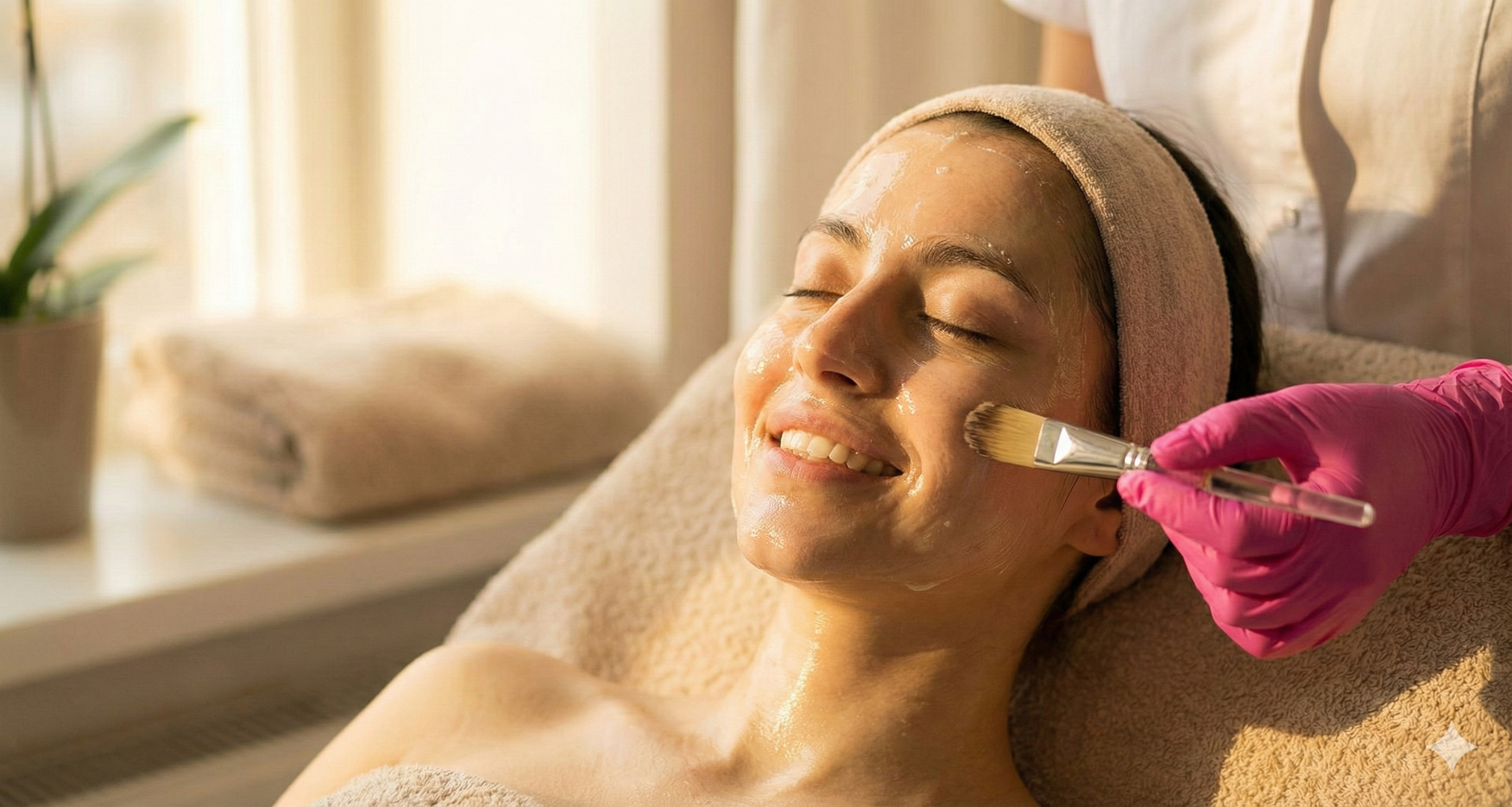 Gentle Korean glass skin peel in Manhattan NYC for dull, dehydrated skin and event-ready glow