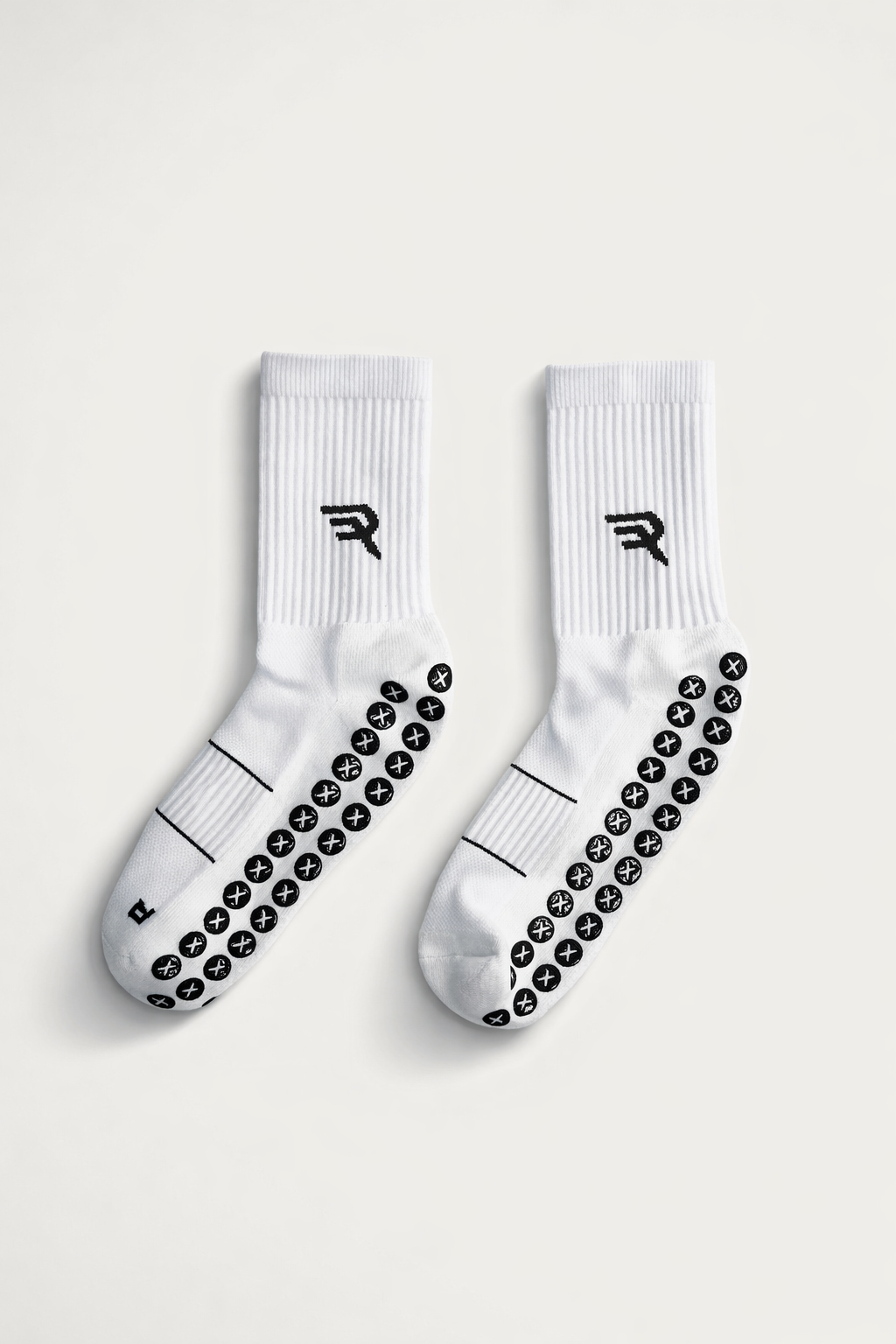 3 Pack - White FloForm Grip Socks