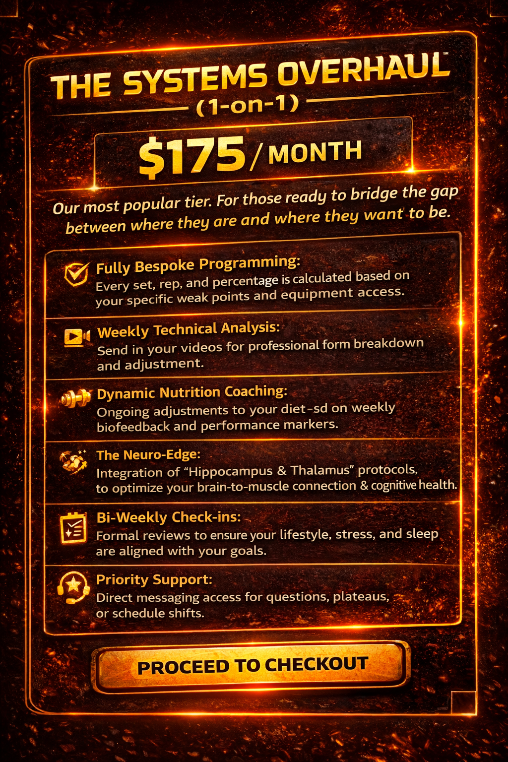 The Systems Overhaul 1-on-1