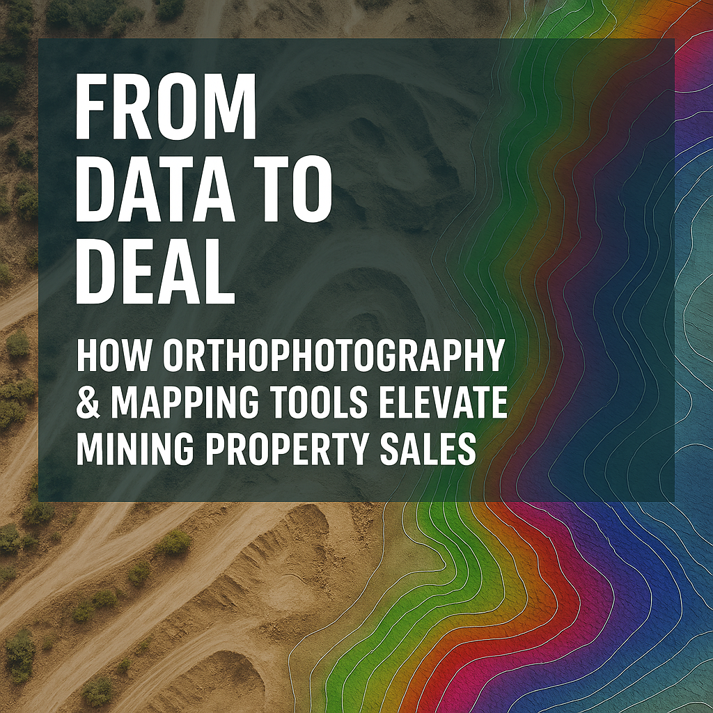 From Data to Deal: How Orthophotography & Mapping Tools Elevate Mining Property Sales