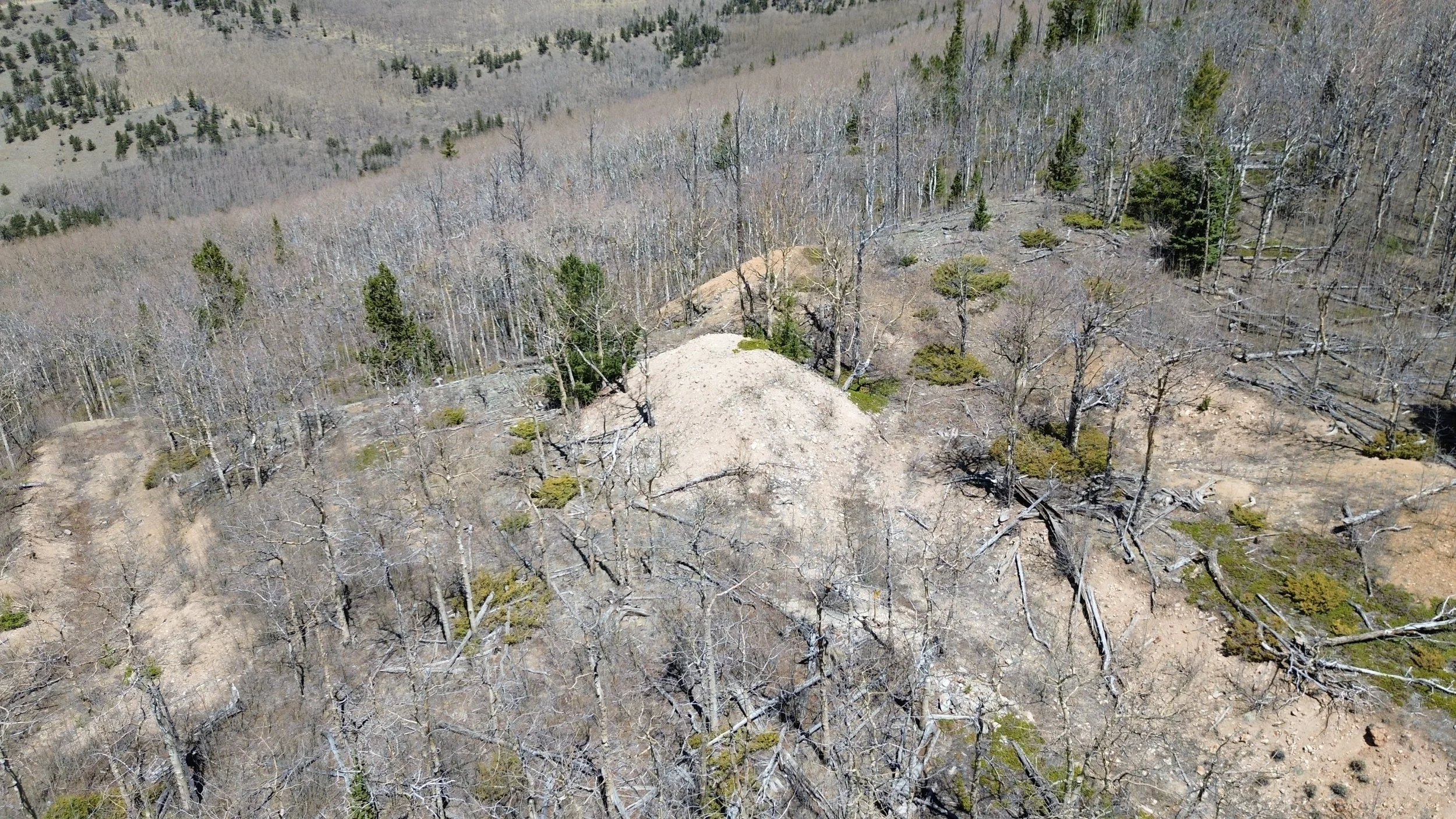 Klondike Hollow 005 & 006 — Bonanza/Kerber Creek district, Colorado — aerial view