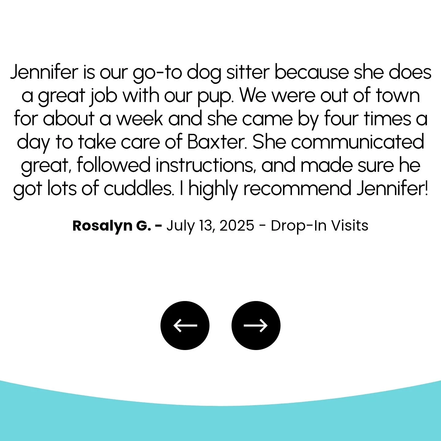 "I highly recommend Jennifer!"
If you&rsquo;re looking for loving, reliable, in-home pet care, we&rsquo;d love to meet you.
👉 Book a meet &amp; greet today
👉 Or tap the link in our bio to get started