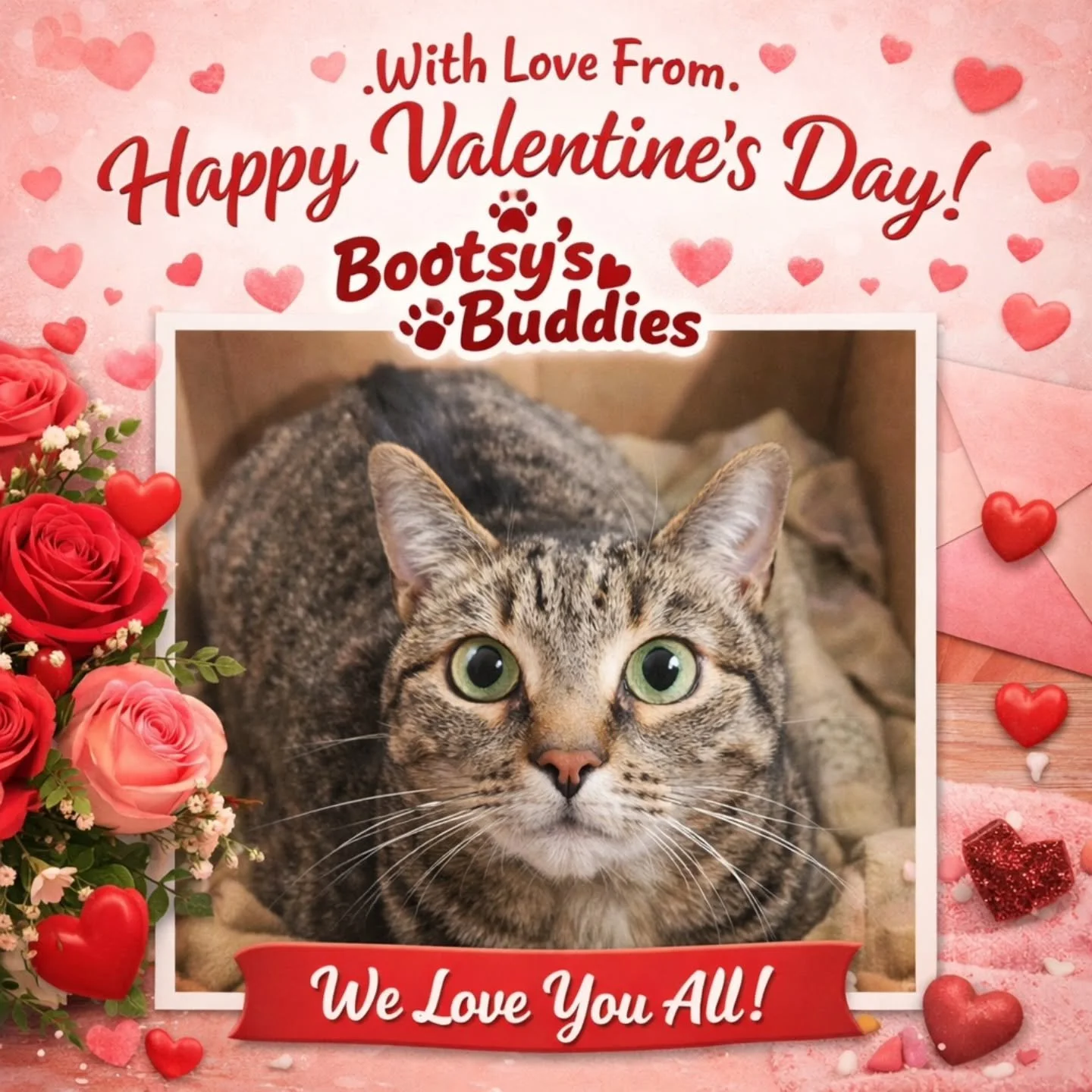 Happy Valentine&rsquo;s Day from all of us at Bootsy&rsquo;s Buddies 💕🐾

Whether you&rsquo;re celebrating with your sweetheart, your besties, or your four-legged soulmate &mdash; today is all about LOVE. And let&rsquo;s be honest&hellip; our pets w