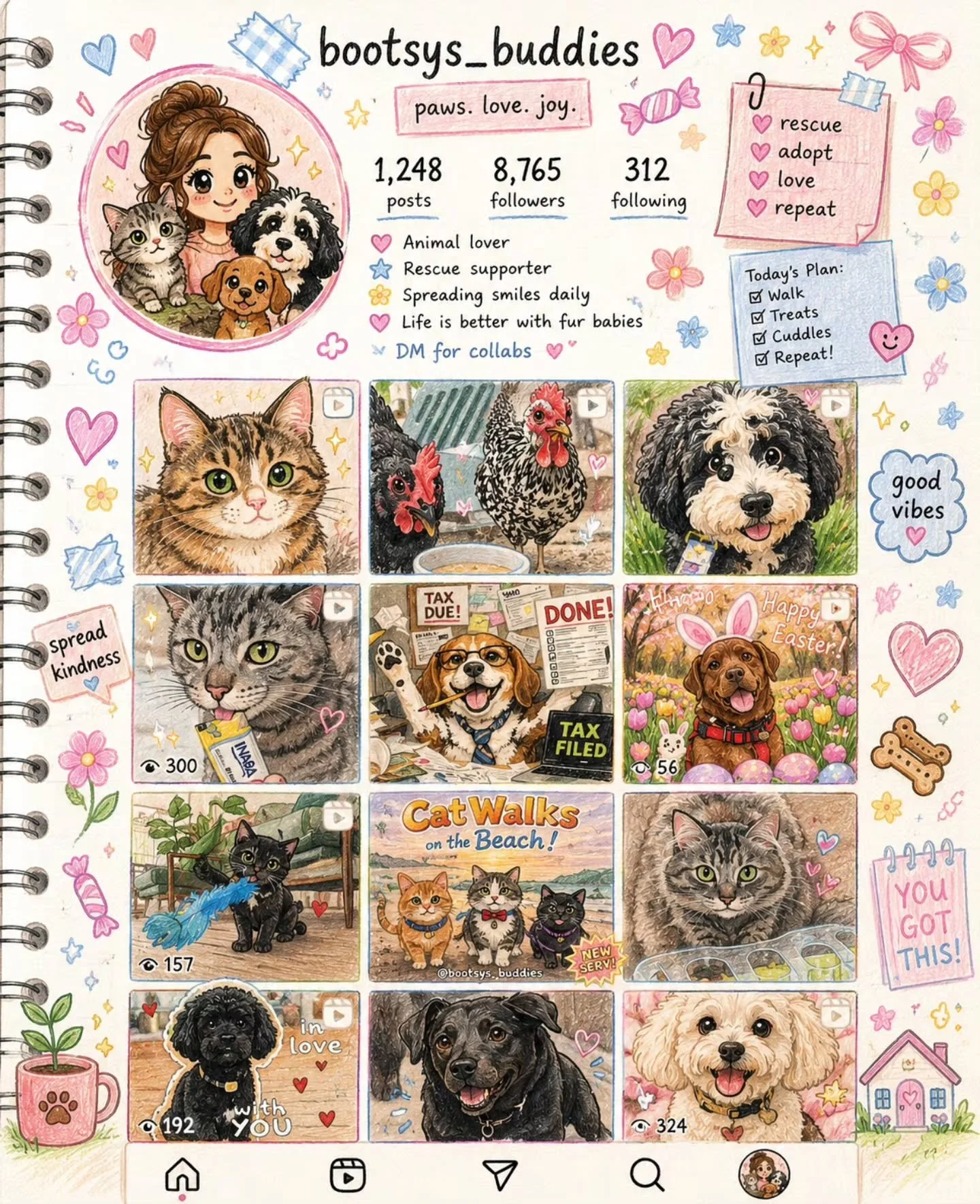 From beach walks to belly rubs, chicken chores to kitty cuddles&hellip; we truly LOVE serving the people and pets of Long Beach and Orange County.

Bootsy&rsquo;s Buddies is built on care, connection, and a whole lot of animal obsession &mdash; and t