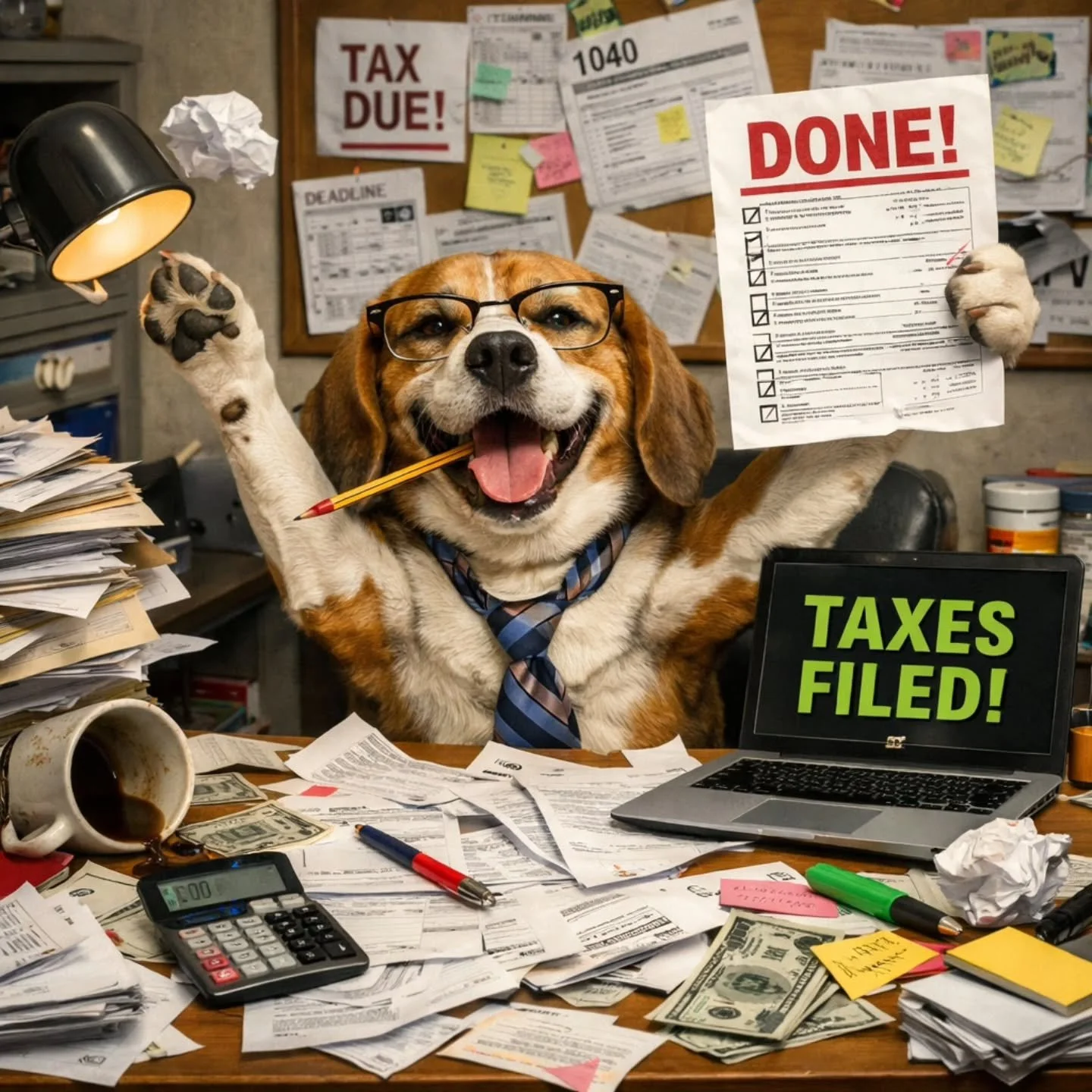 2025 taxes are officially DONE 

And wow&hellip; what a year it&rsquo;s been.

From early mornings to late-night visits, muddy paws to cuddle sessions&mdash;we couldn&rsquo;t have done any of it without YOU. 

Thank you to all of our incredible clien
