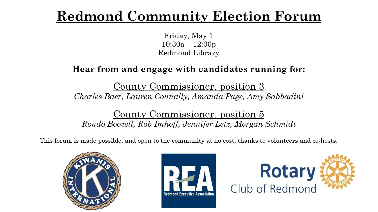 Redmond Executive Association Candidate Forum