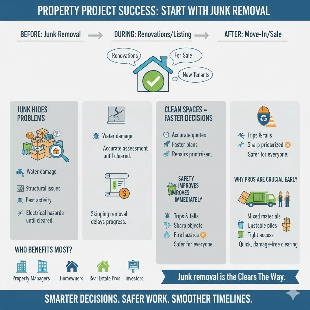 Why Junk Removal Is Often the First Step in Any Successful Property Project
