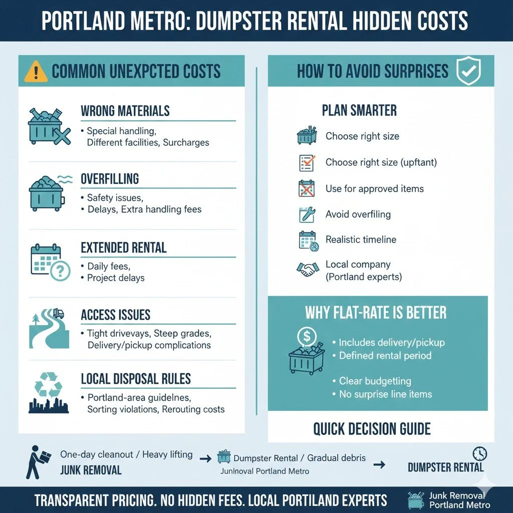 What Are the Hidden Costs of Dumpster Rentals in the Portland Metro Area?