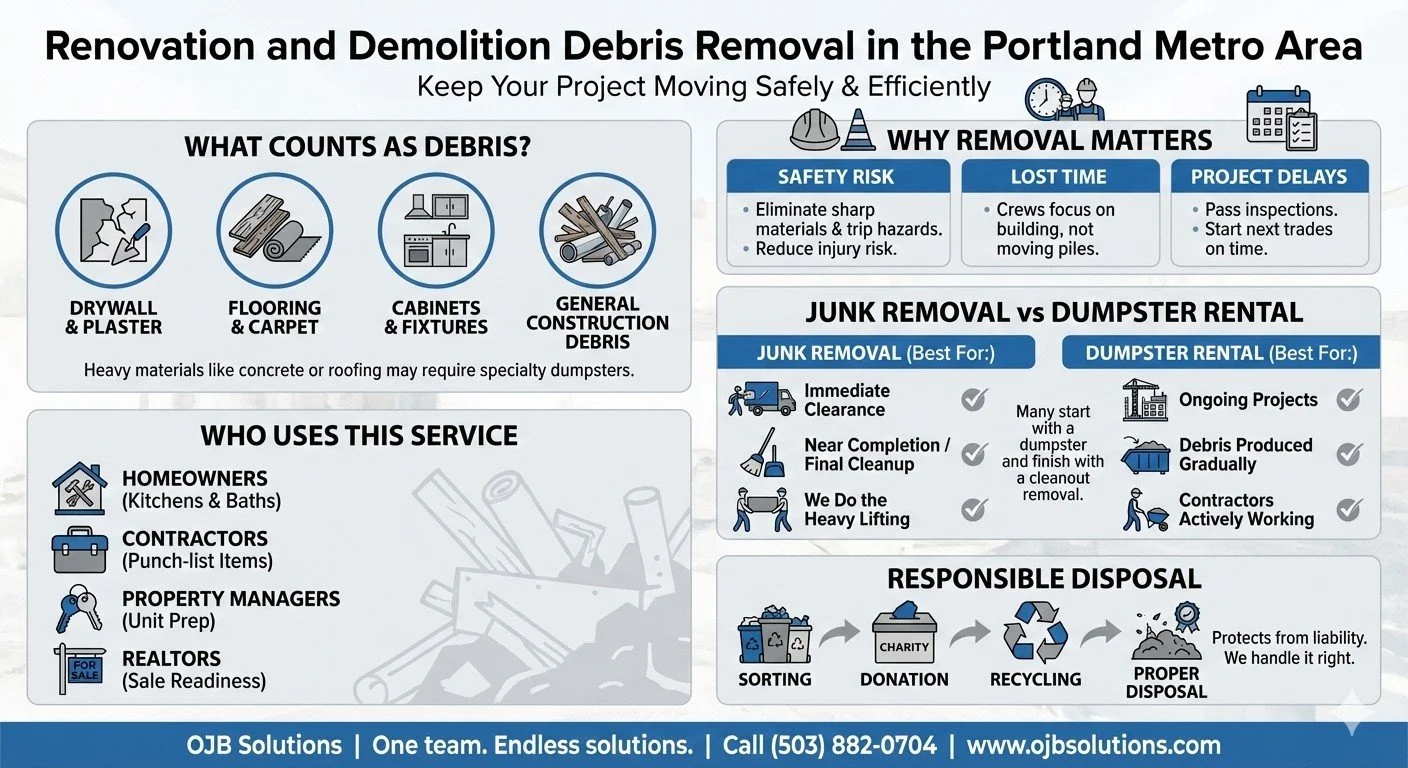 Renovation and Demolition Debris Removal in the Portland Metro Area