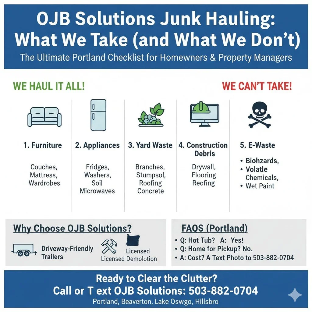 What Items Can a Local Junk Hauler Take? (The Ultimate Portland Checklist)