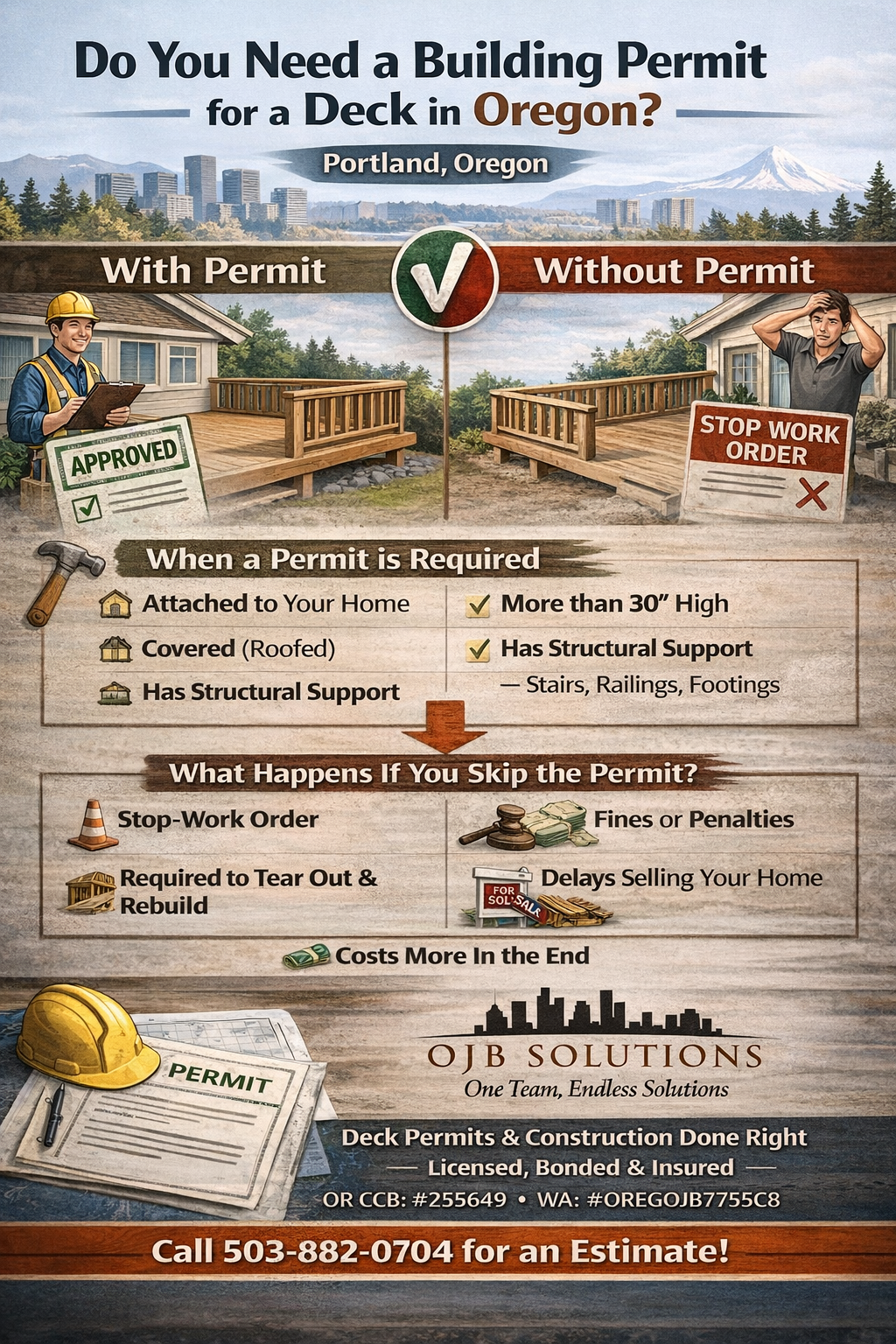 Do You Need a Building Permit for a Deck in Oregon?