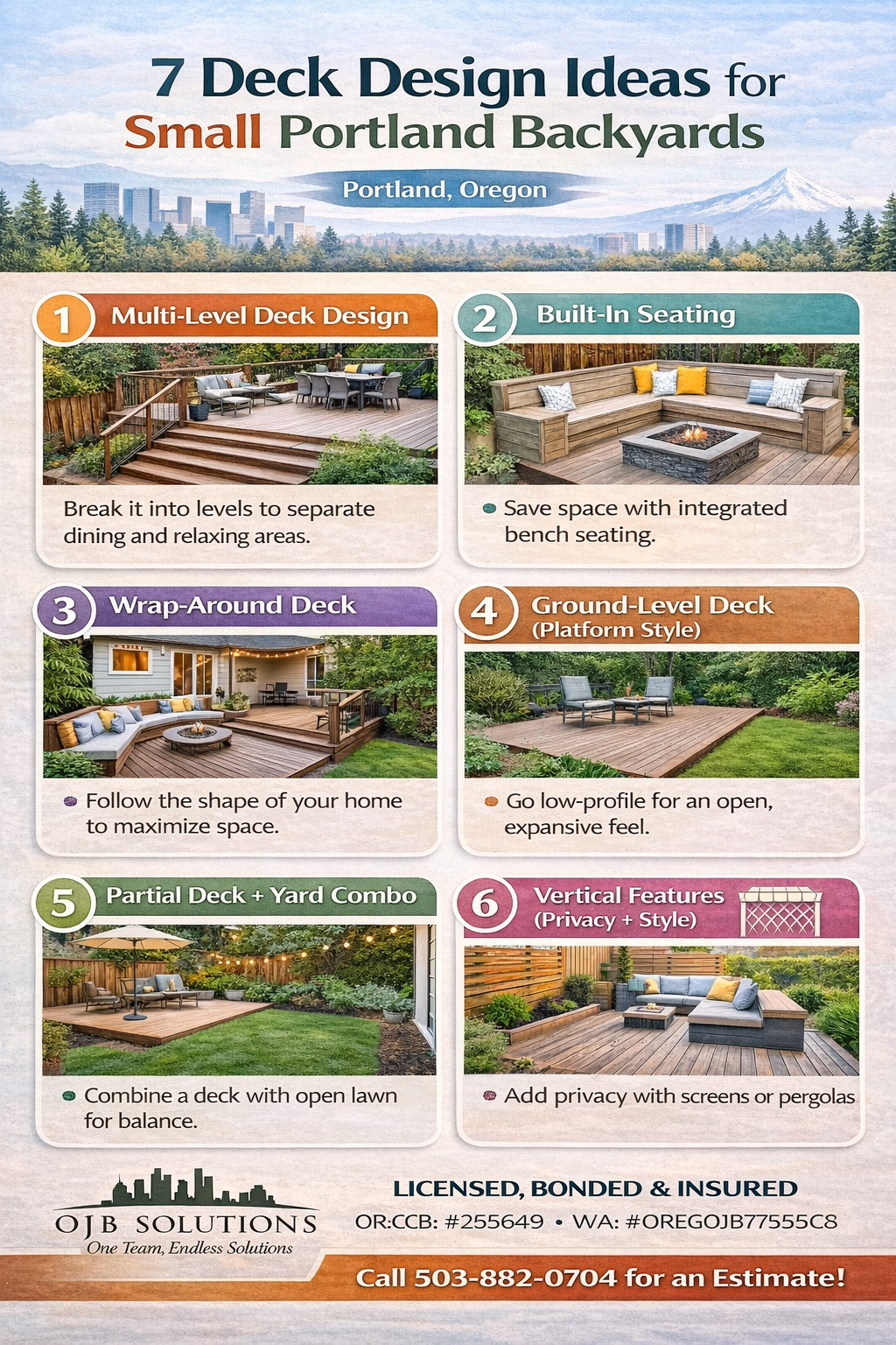 7 Deck Design Ideas for Small Portland Backyards