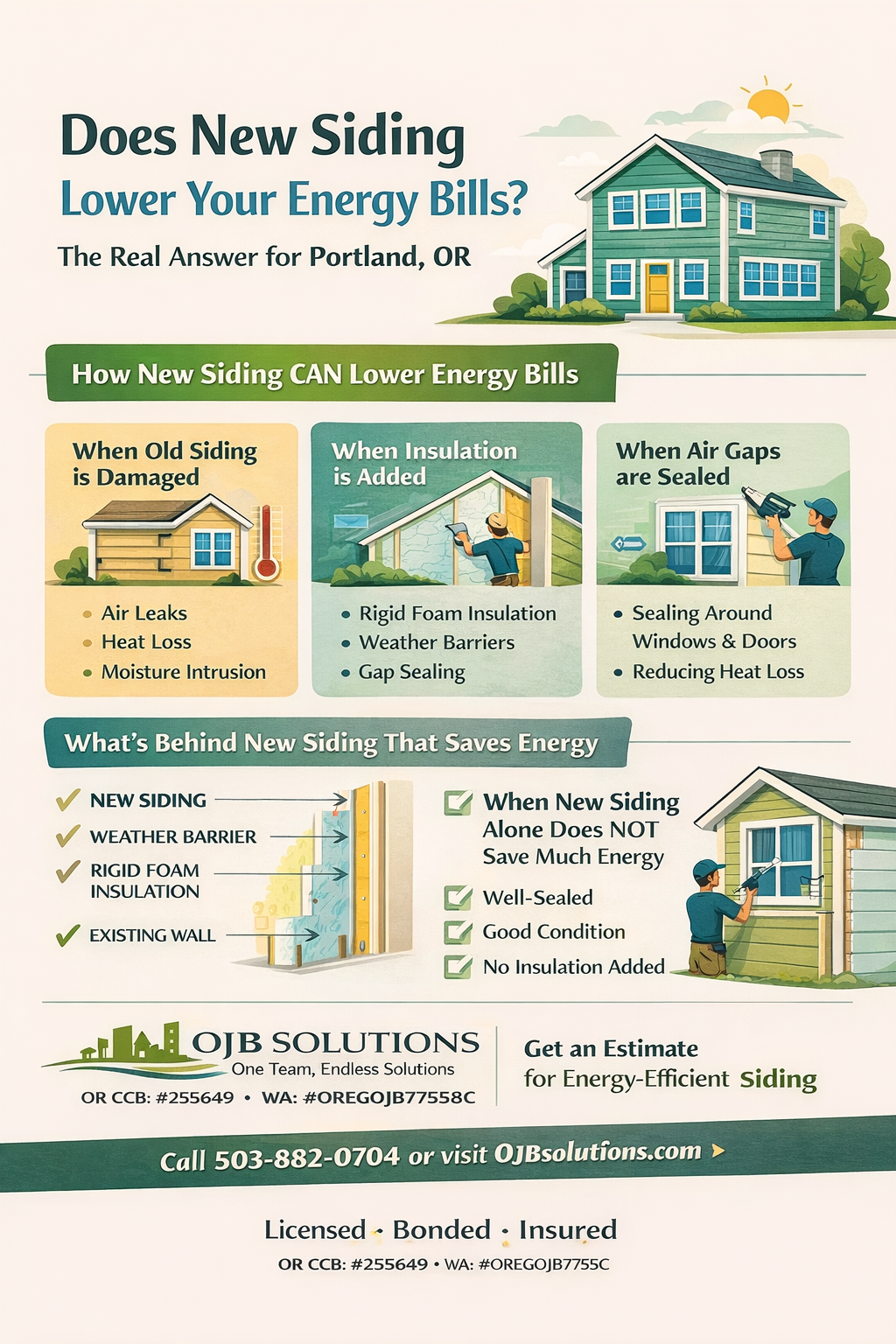 Does New Siding Lower Your Energy Bills? The Real Answer — Portland, OR
