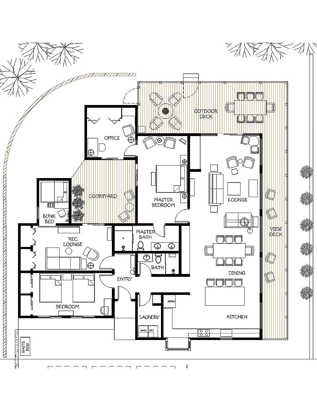 Layout provides space for everyone!