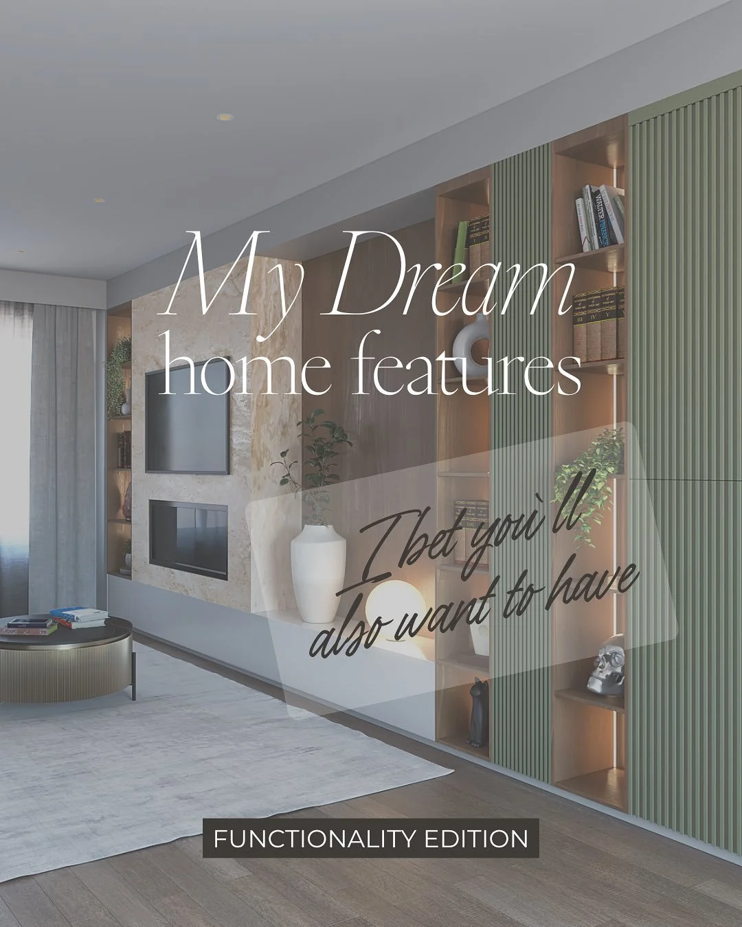 🏡 My dream home features are all the little things that make everyday living feel extra special ✨

From a pull-out coffee station for slow mornings ☕️
to touch faucets, motion-sensor lights, and a heated towel rack: it&rsquo;s all about comfort, sma