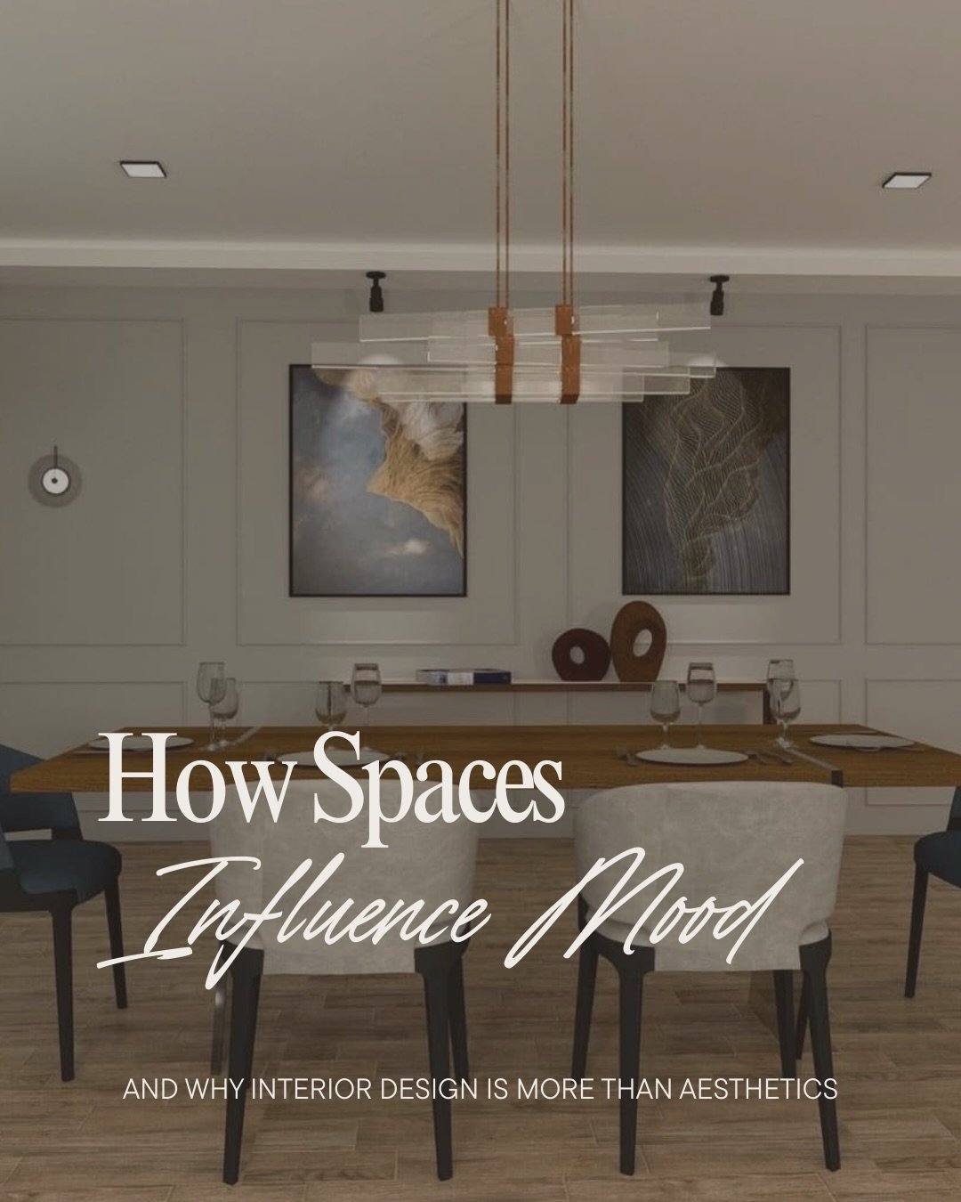 Before we consciously notice a space, our senses have already begun interpreting it.

Light, sound, texture, scale, and movement continuously send signals to the brain, quietly shaping how we feel within an environment.

These subtle sensory cues bec