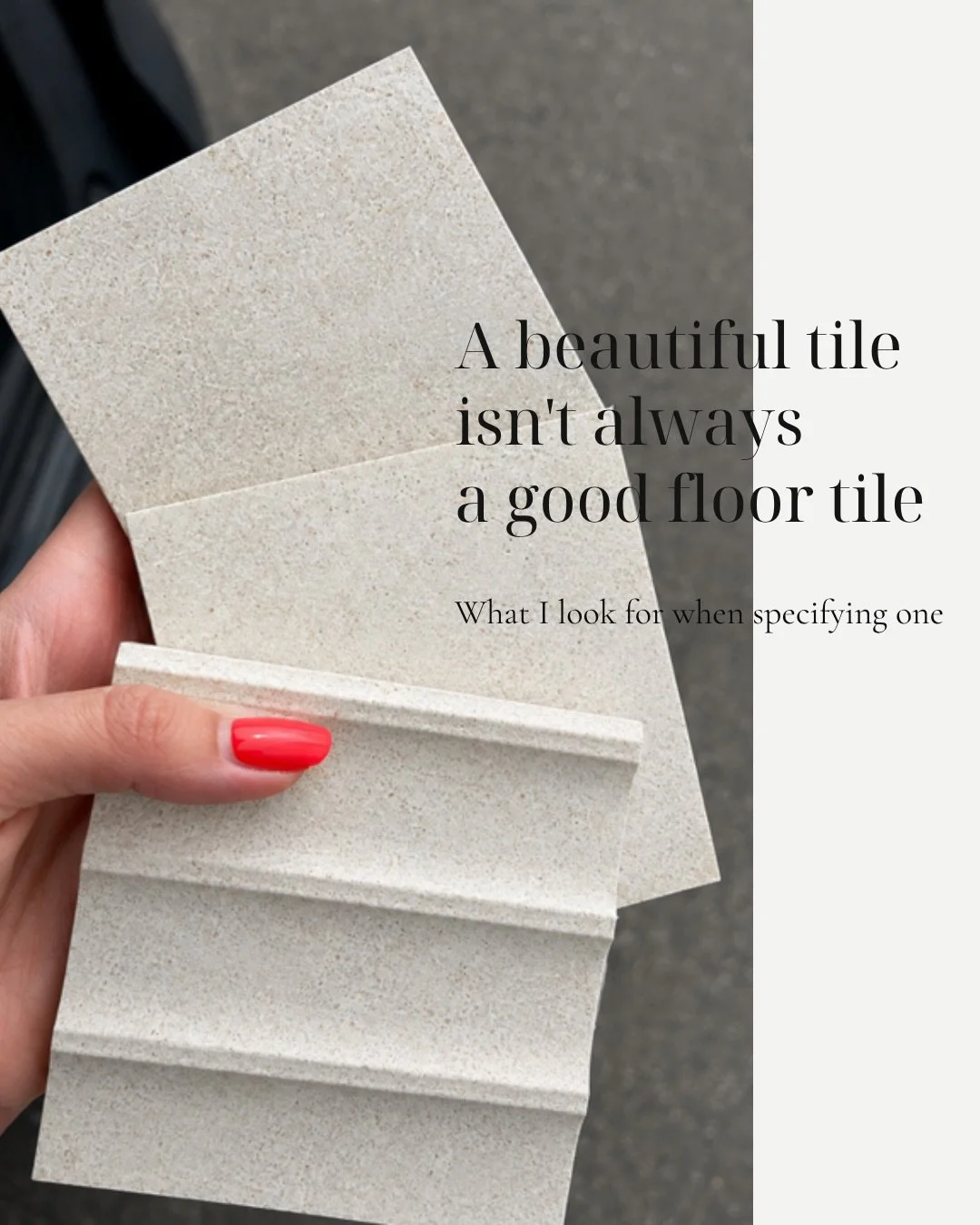 Just the other day, I fell in love with a tile for one of my projects.

It was beautiful, the colour was perfect, the finish was perfect&hellip; and then I started planning the layout.

That&rsquo;s when I realized the size simply didn&rsquo;t work f