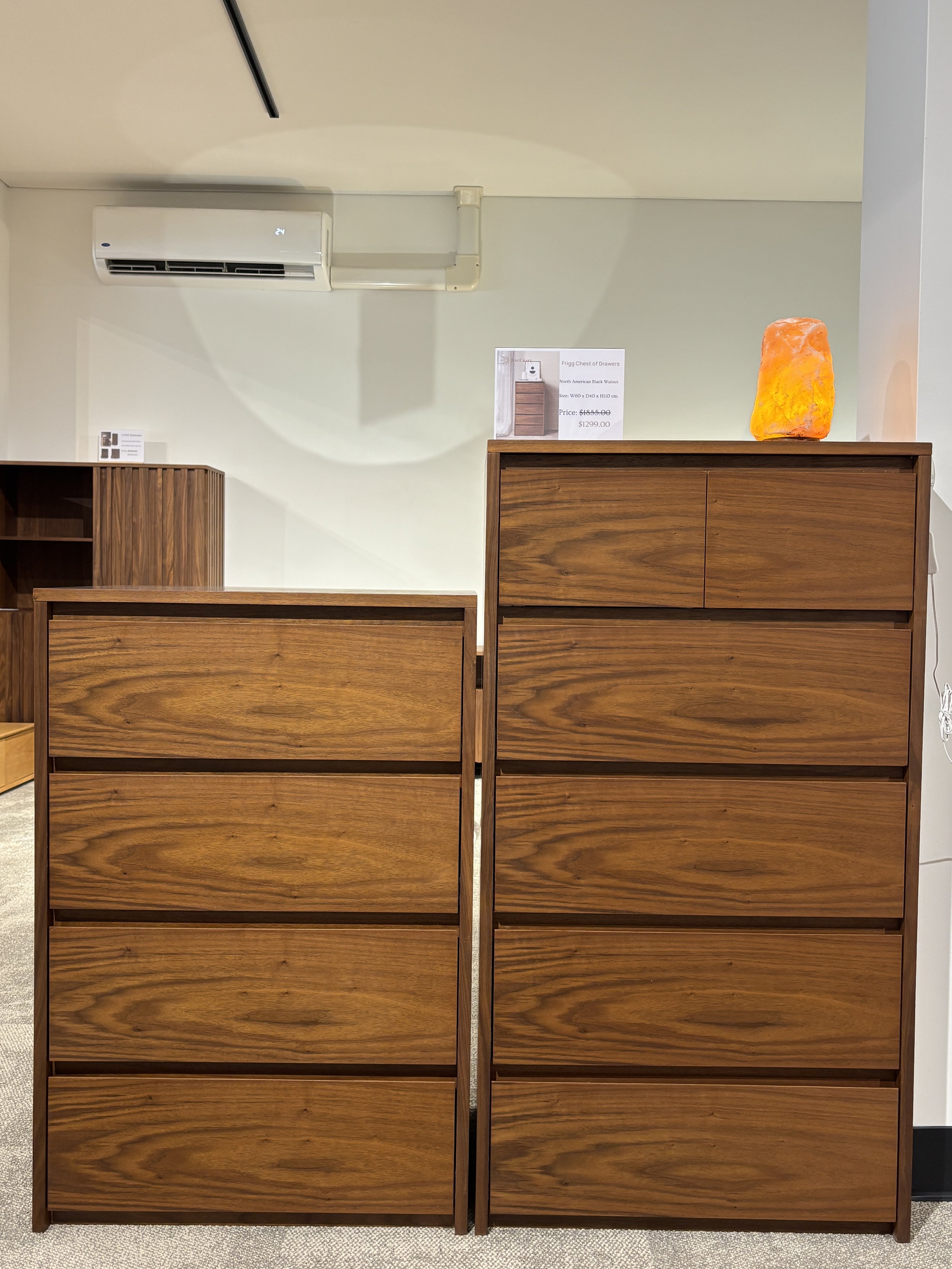 Solid Wood Chest of Drawers and Tallboys in Adelaide Showroom - JingCraft Furniture