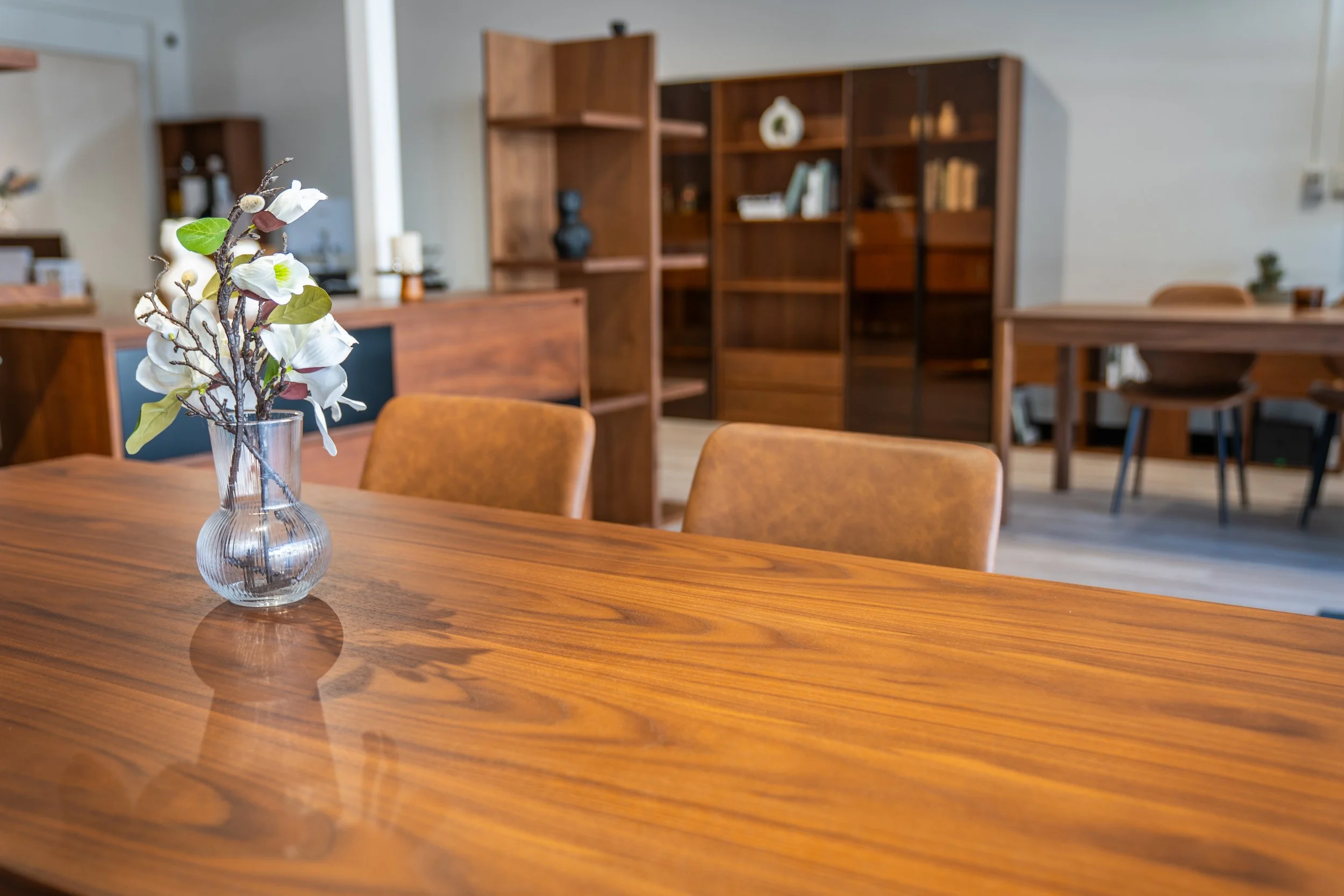 Black Walnut timber sideboard detail at JingCraft Adelaide