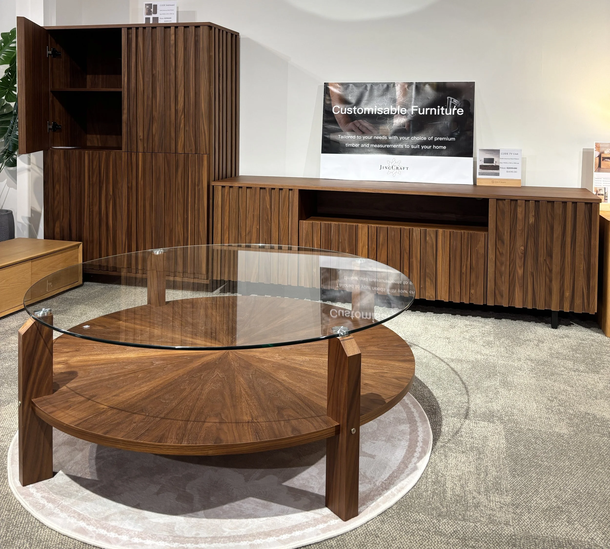 Premium timber dining table in modern Adelaide home
