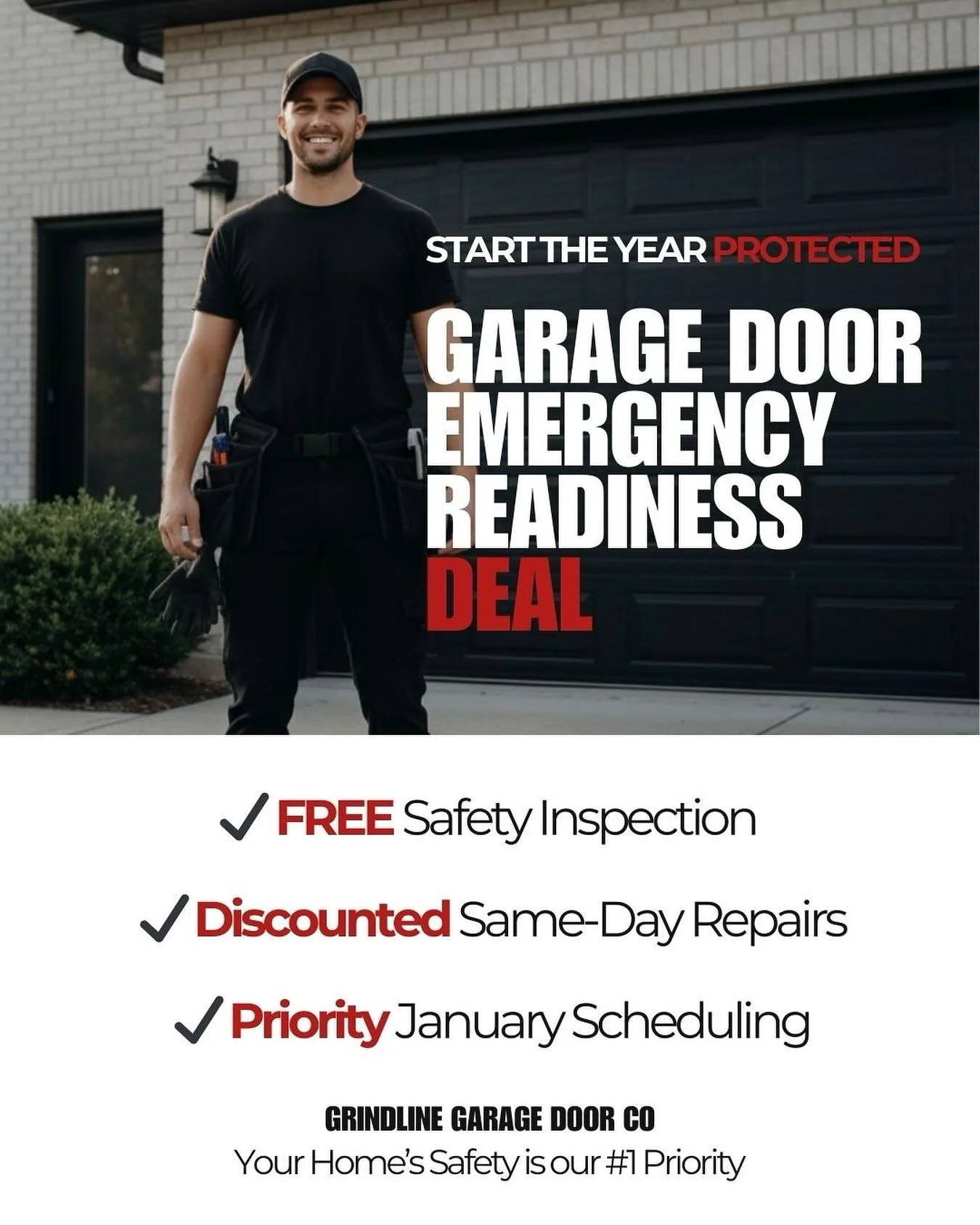 The new year is the perfect time to make sure your garage door is safe, reliable, and ready for anything. A failing garage door isn&rsquo;t just inconvenient, it can compromise your home&rsquo;s security and your family&rsquo;s safety.

That&rsquo;s 