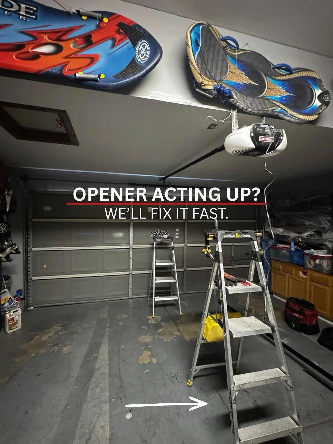 Your garage door opener usually gives warning signs before it completely stops working.

Maybe it&rsquo;s moving slower than normal.
Maybe it only works sometimes.
Maybe the remote stopped responding, the motor sounds louder than usual, or the door s