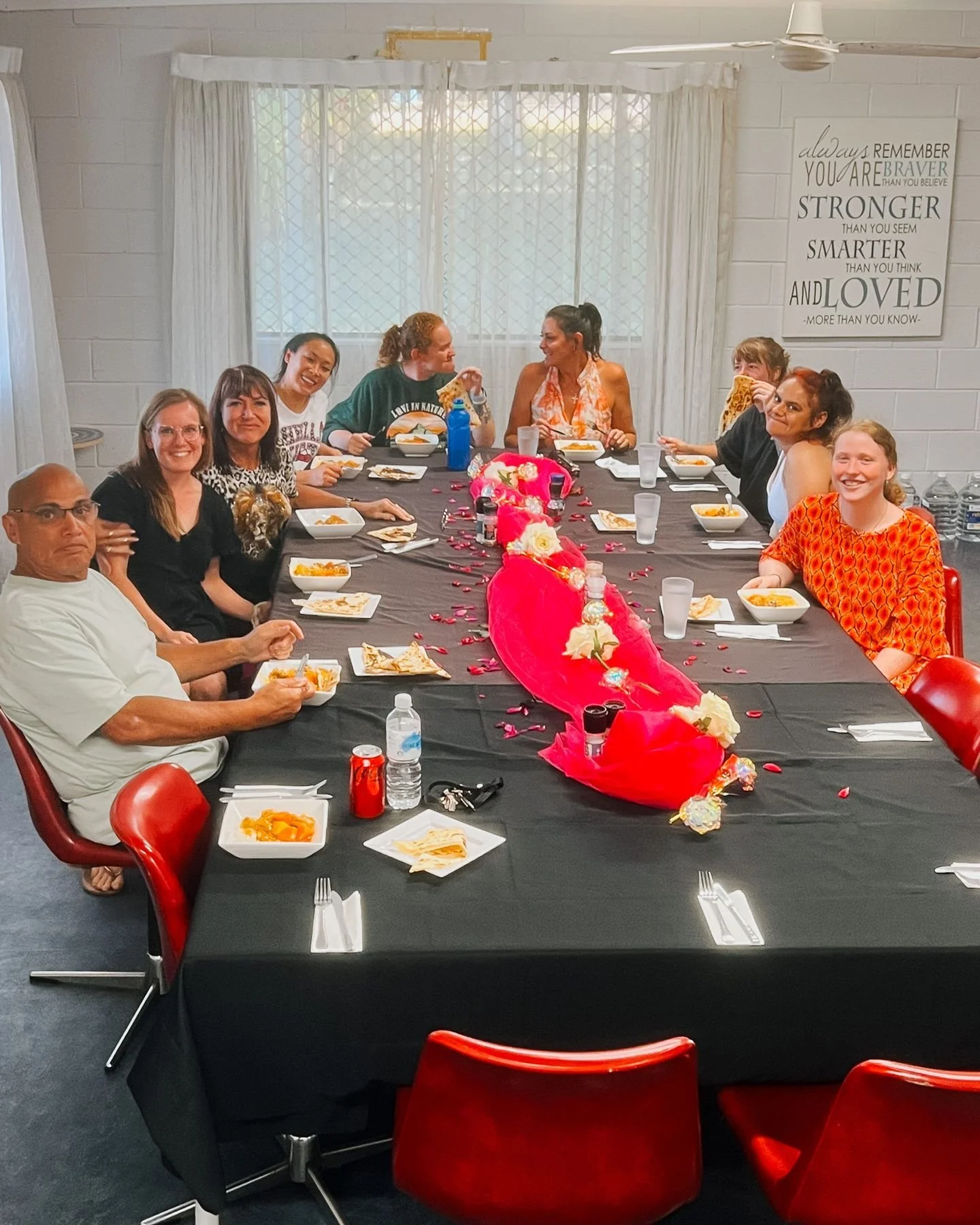 Some of the most important moments at Destiny Haven happen around a table.

Meals shared together create space for real connection, where walls come down, stories are told and held, and women feel seen and heard; maybe for the first time in a long ti