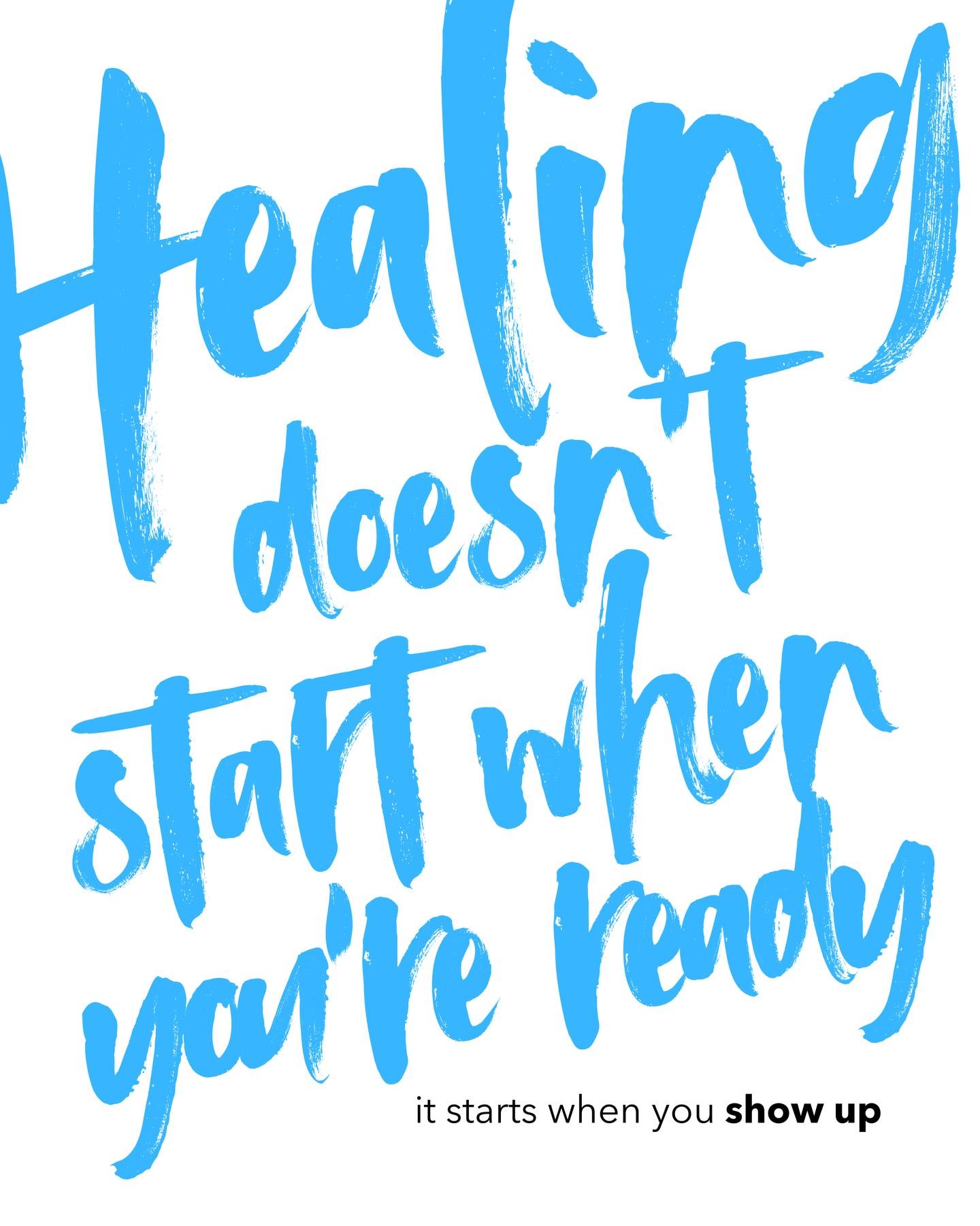 Nobody feels ready. Not really. But healing doesn't wait for ready, it starts the moment you show up. That first step is enough 🩵
