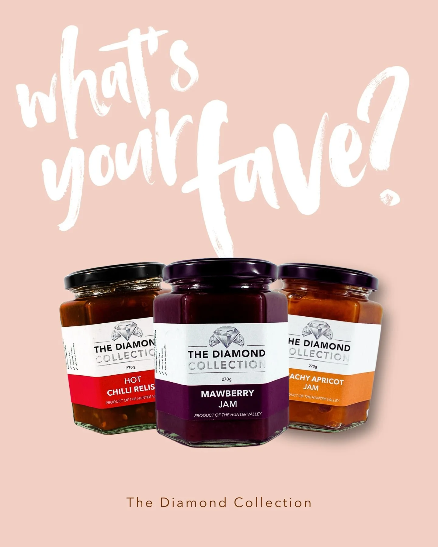 Hot Chilli Relish or Mawberry? Sweet or spicy, we want to know your fave. And if there's a flavour you'd love to see us try next, drop it below.

You never know...it might just end up on the shelf.

#thediamondcollectionau #destinyhaven
