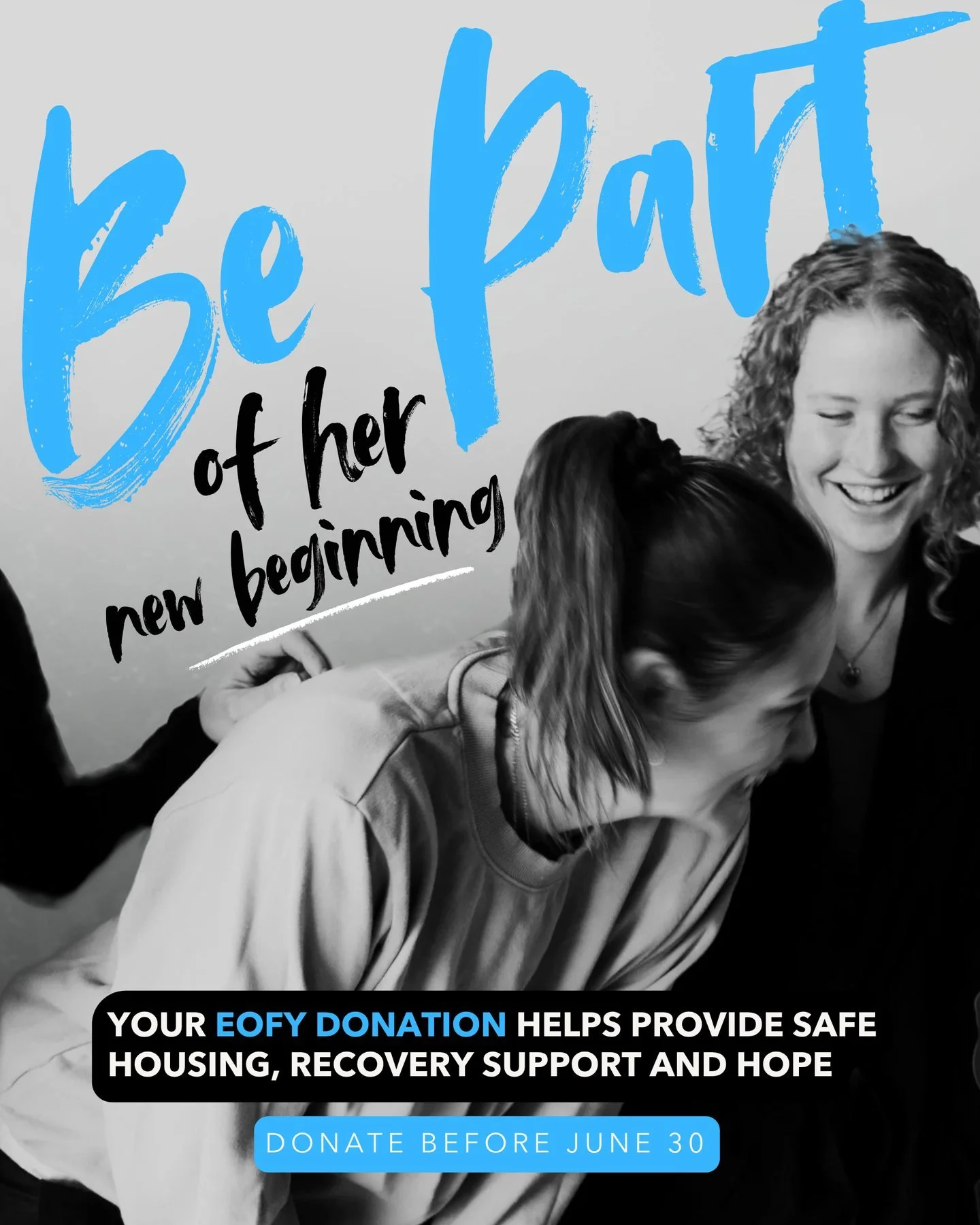 Be part of her new beginning 🩵

EOFY is coming, but there&rsquo;s still time to make your giving count.

Every donation to Destiny Haven helps create real pathways to freedom, healing, restoration and hope for women rebuilding their lives after addi