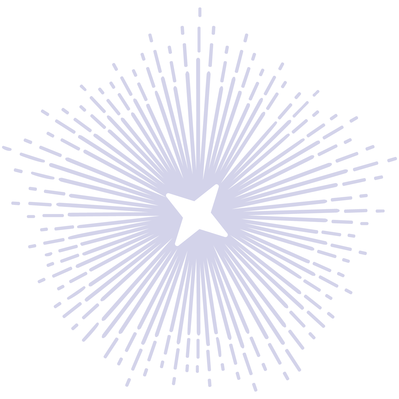 light purple star burst