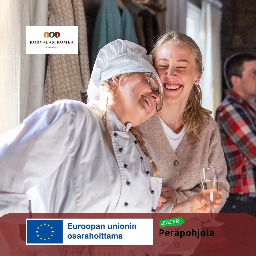 Korvalan Komea on saanut EU:n maaseuturahoitusta yritystoiminnan kehitt&auml;miseen ja k&auml;ynnist&auml;miseen. 
Hankkeen tavoitteena on toteuttaa ravintolalle omat verkkosivut, tuottaa valokuvamateriaalia annoksista ja ravintolan ilmeest&auml;, ke