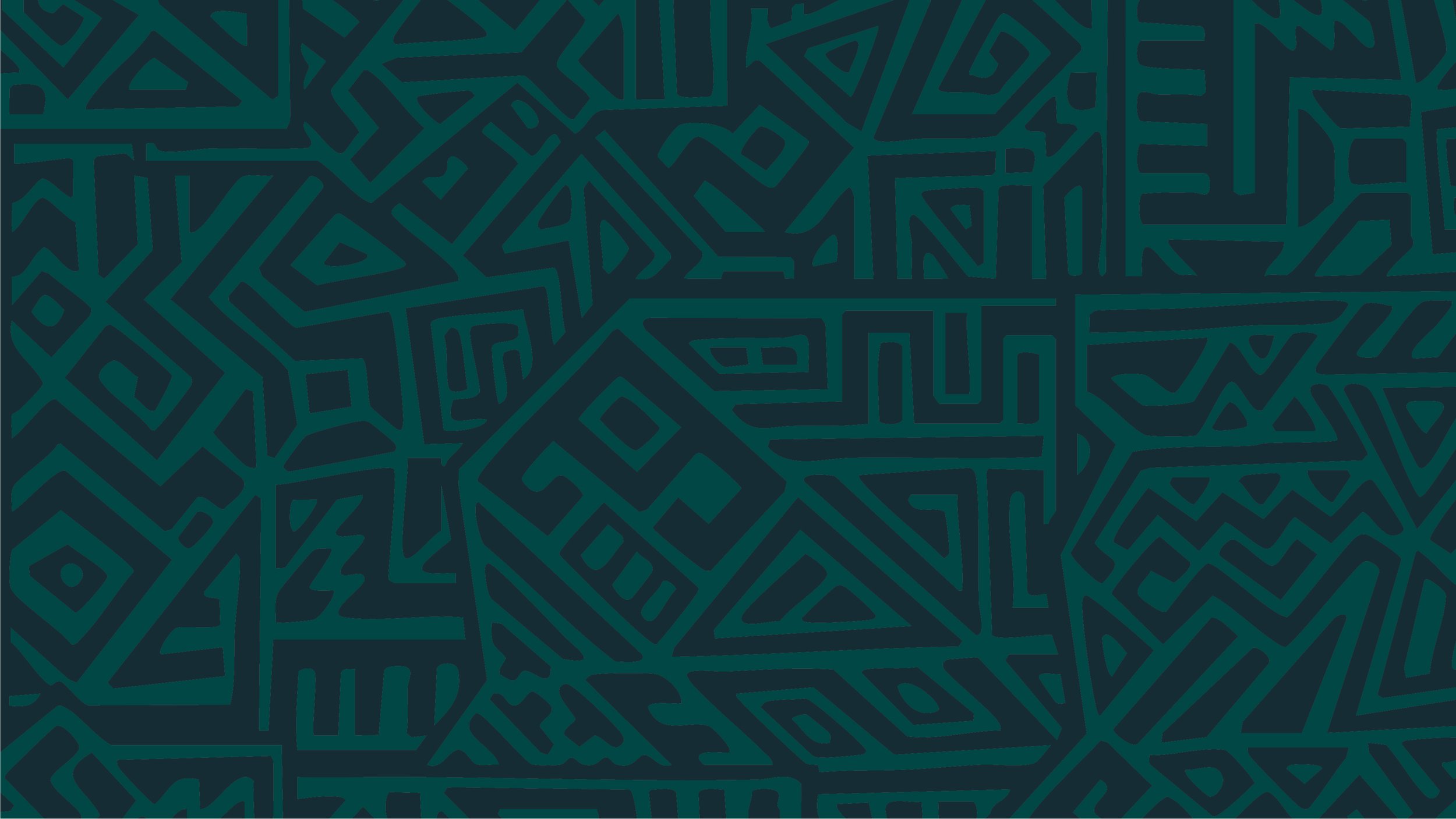 Earthwise Partners tribal background in teal green.