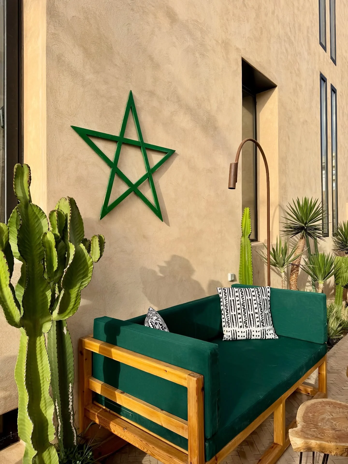 S U R F H A L L A‘ S GARDEN 🌵 
Doors open 12 September.
A place to surf, Breathe, move & flow . 
Join us for an epic season of surf, & a great stay . 
#imsouane #surfvilla #surfandyoga #morocco #moroccaninteriors #morocco #surfmoro
