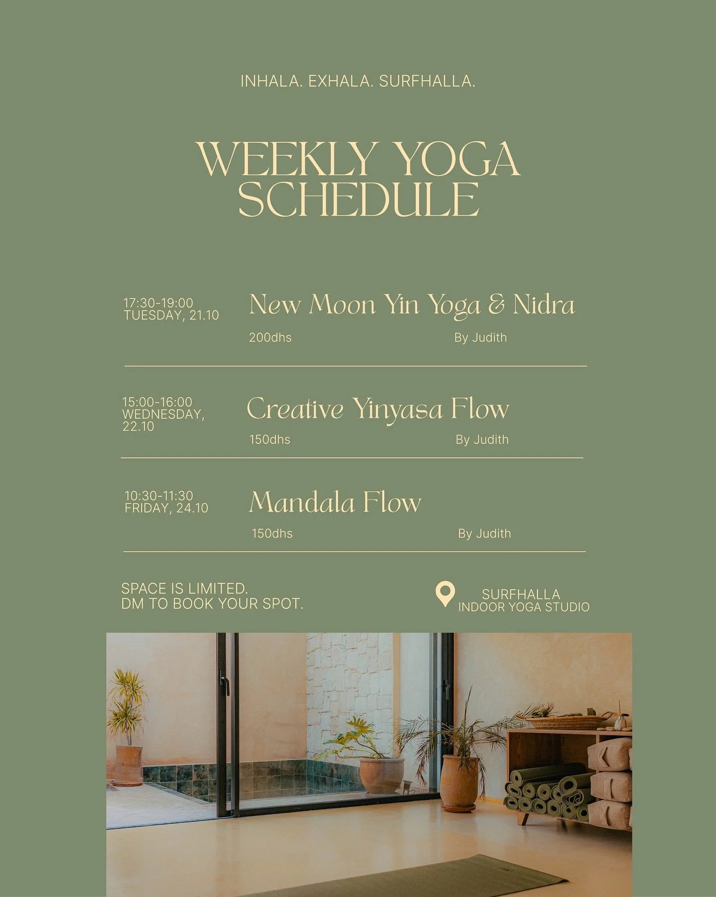 New week, new flow ✨
All classes this week with @flowingconsciously 🧘‍♀️
Ground, flow, and rise — see you on the mat 💛
All levels & drop-ins welcome.