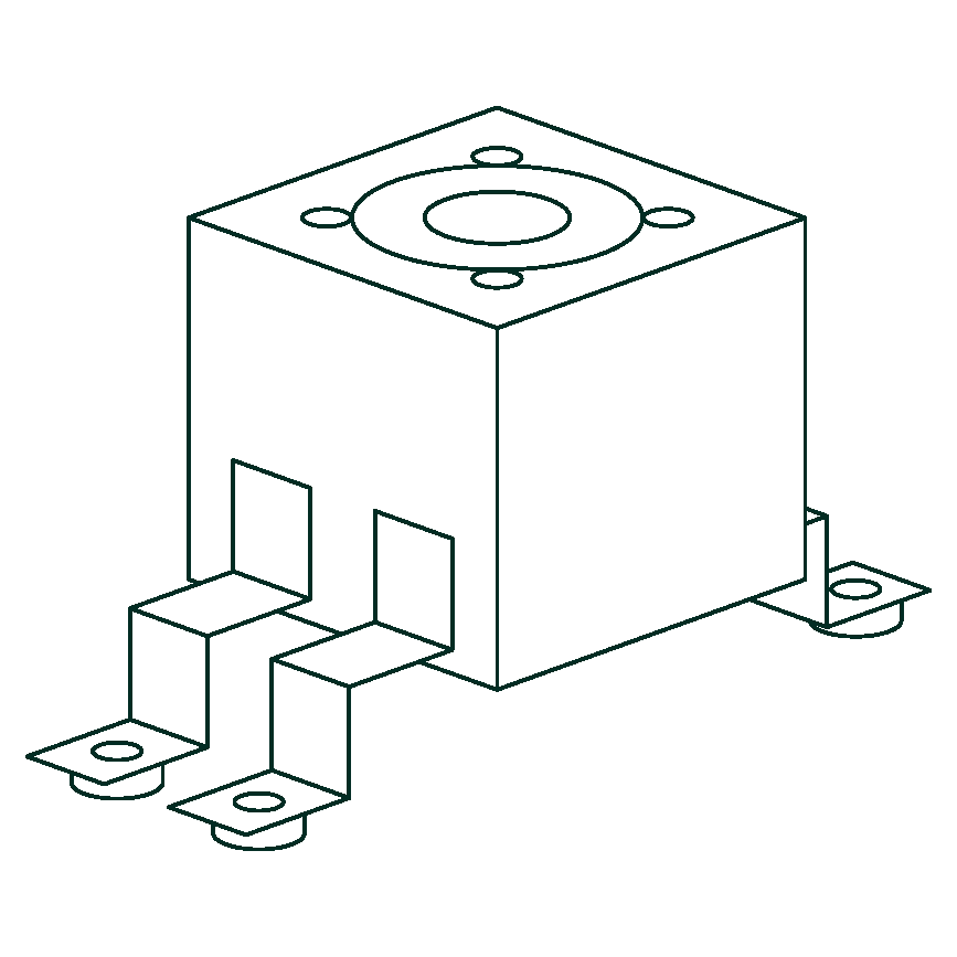 Isometric drawing of installation Pond speaker
