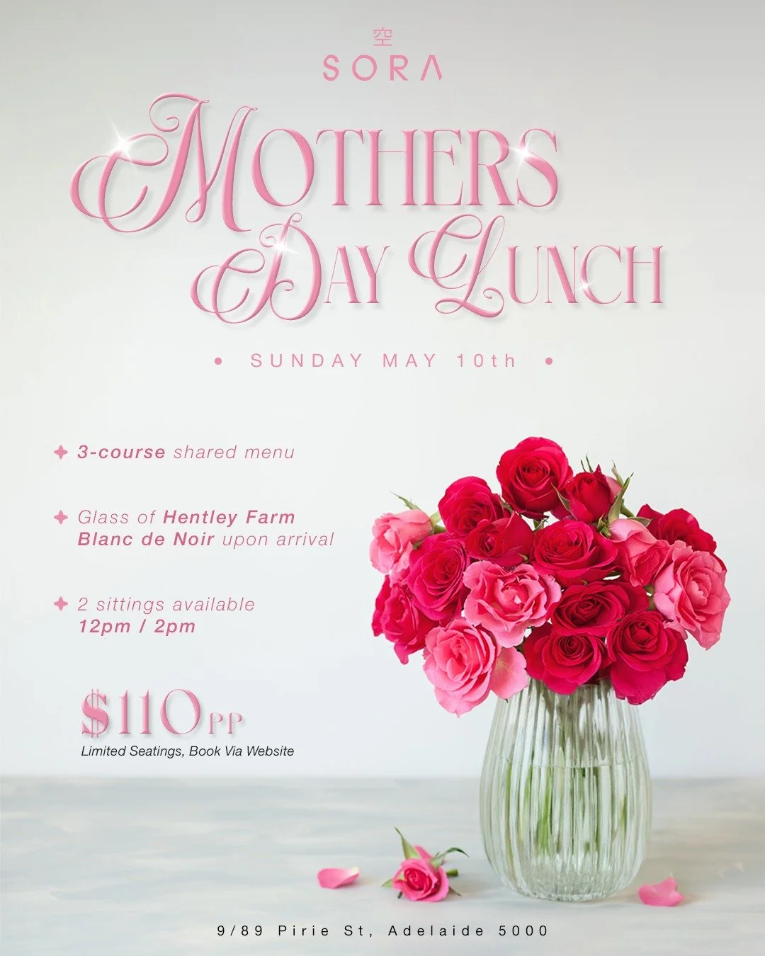 This Mother&rsquo;s Day, take it sky-high.

A table set above the city, a glass waiting on arrival, and a menu designed to be shared. Three courses, an experience that balances flavour, refinement, and connection.

It&rsquo;s not just lunch, it&rsquo