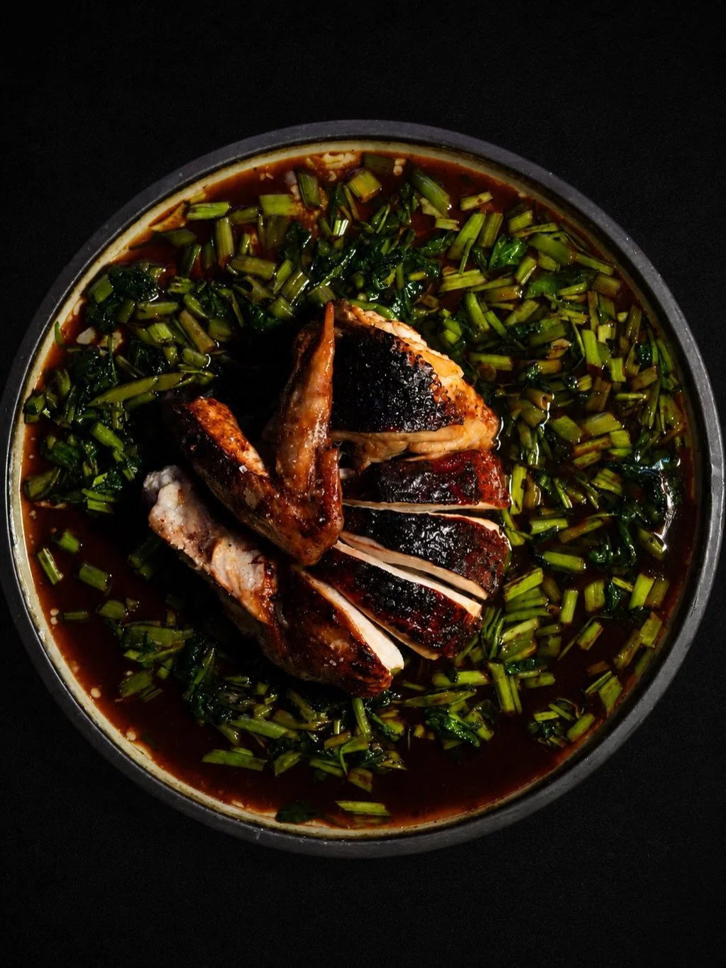 1/4 BBQ Chicken w/Teriyaki Sauce.

Come and try our succulent bbq chicken served on a bed of our house made teriyaki sauce.

#sora #soraonpirie