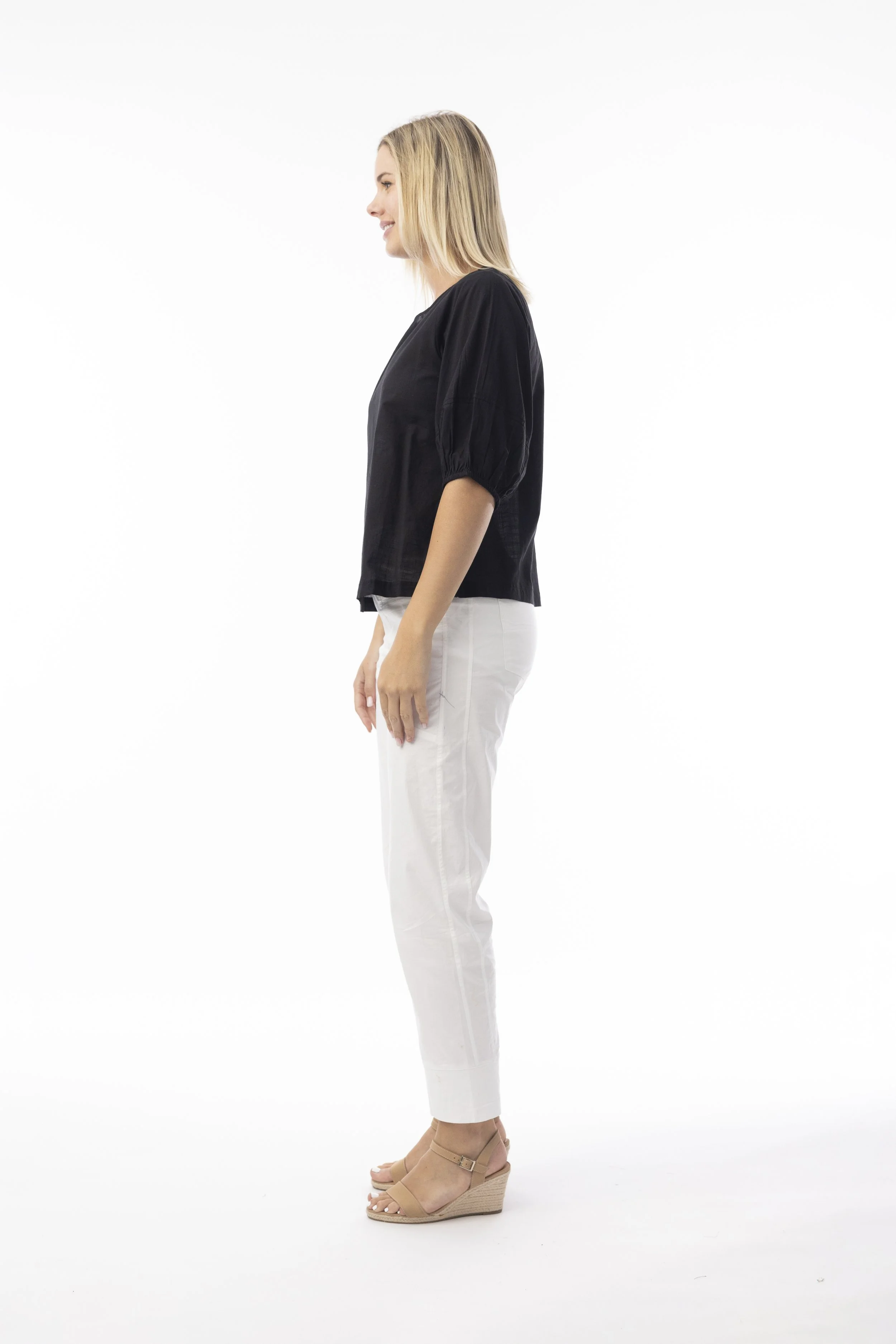 52710 Puff Sleeve Top Black SIDE.jpg