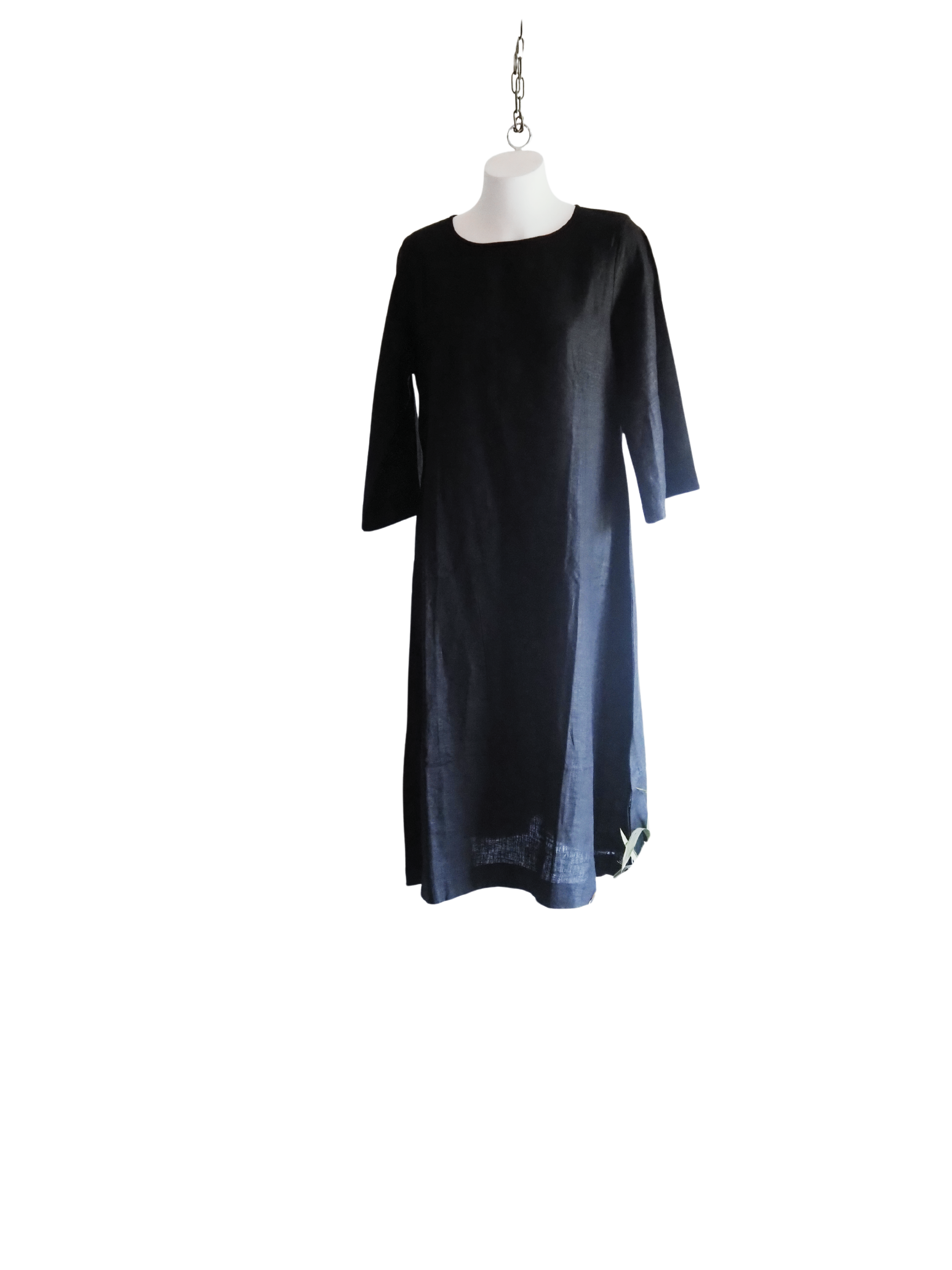 Organic Linen Handmade Hand Woven  Midi Dress