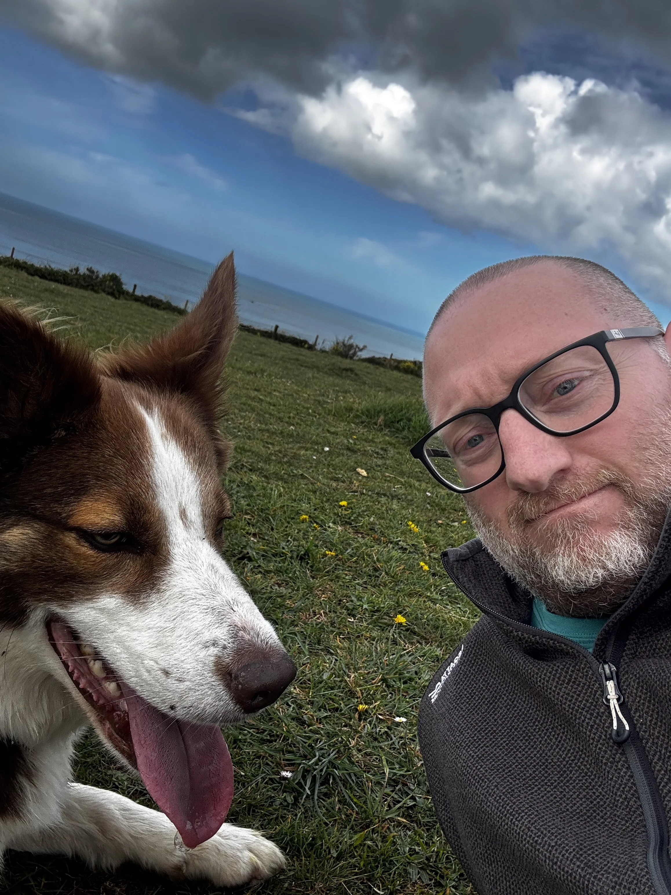 Meryl Collie Dog and Phill