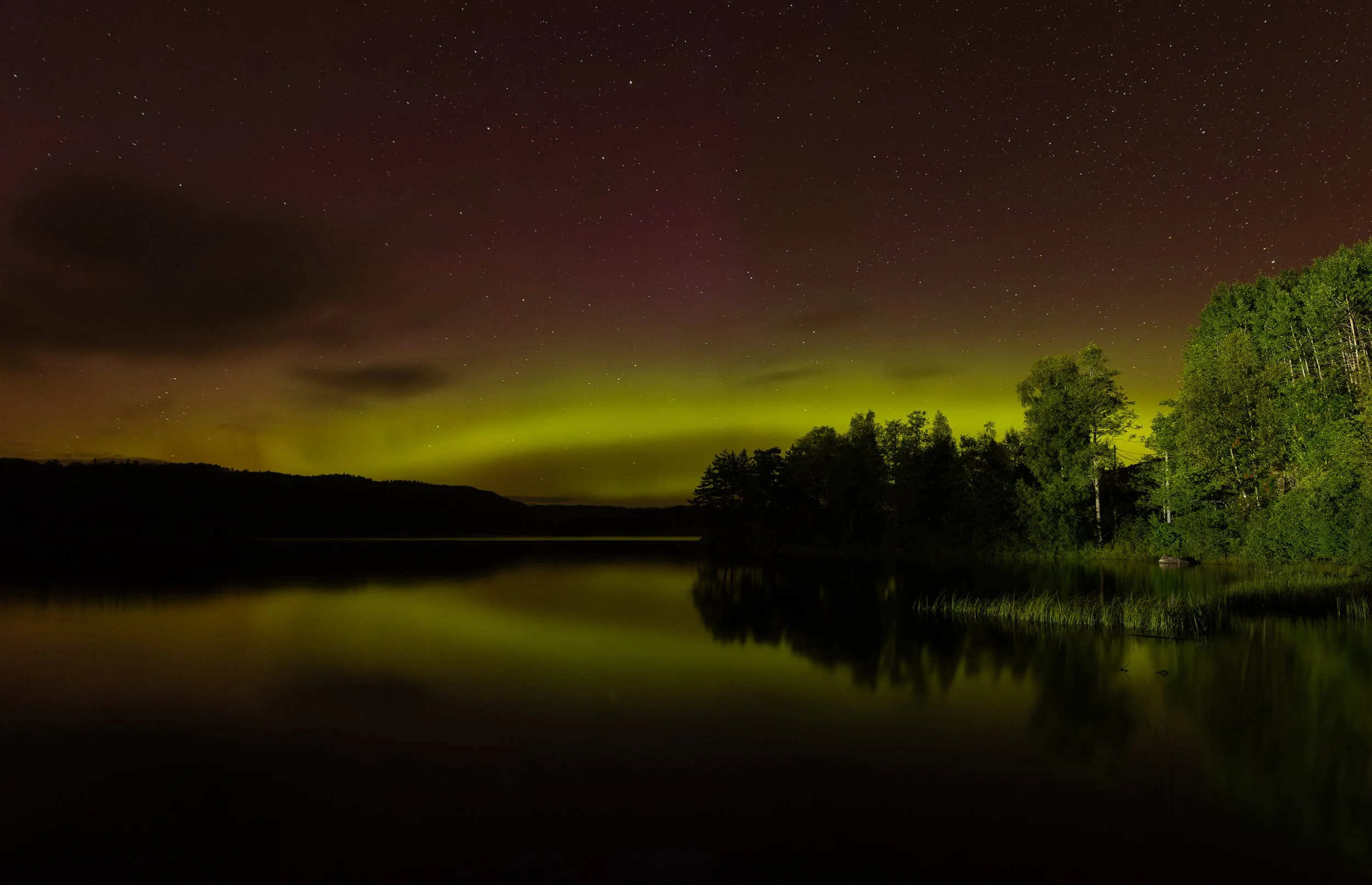 Nordlys over Høyevannet