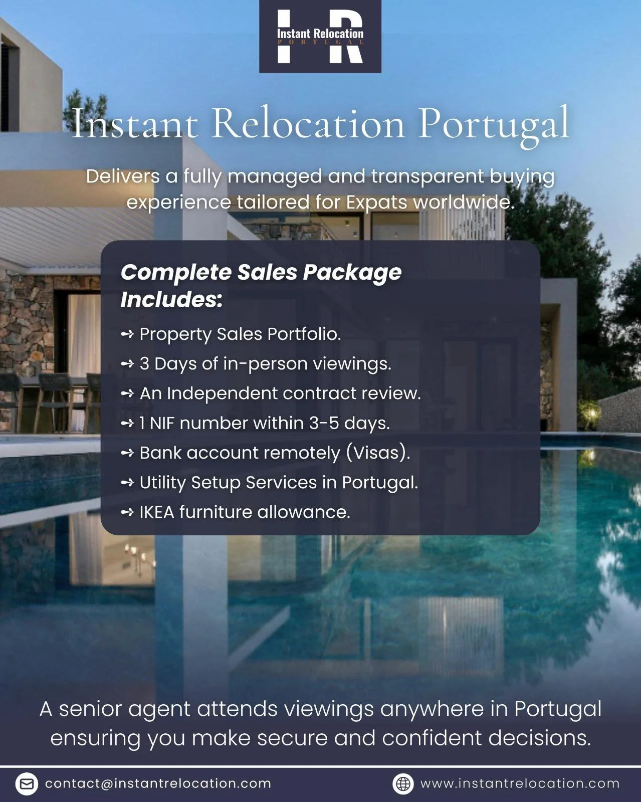 Pegasi Leads Worldwide - Content 5 for our Client Instant Relocation Portugal