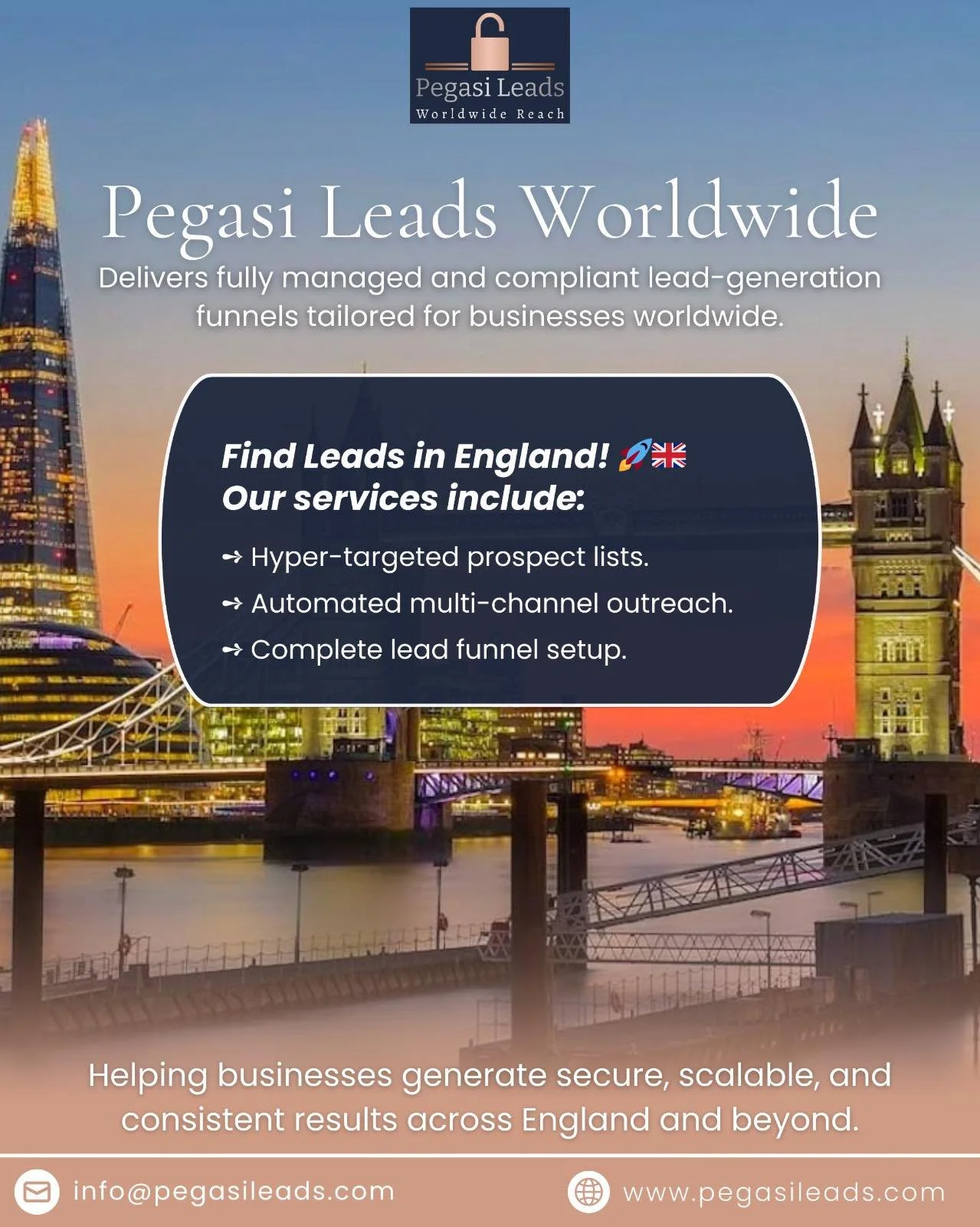 Based in England? - Pegasi Leads Worldwide