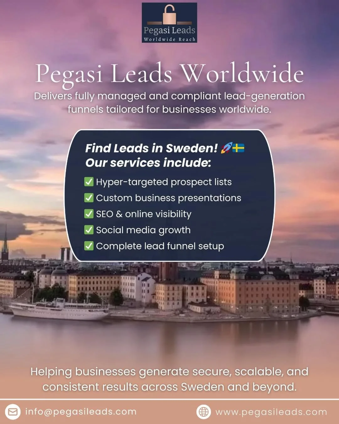 Based in Sweden? - Pegasi Leads Worldwide