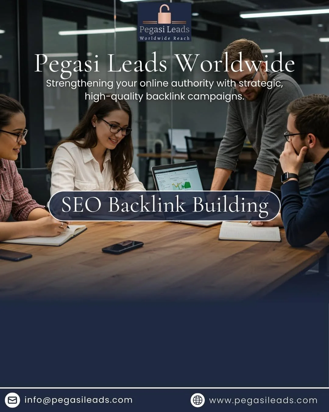 SEO Backlink Building - Pegasi Leads Worldwide